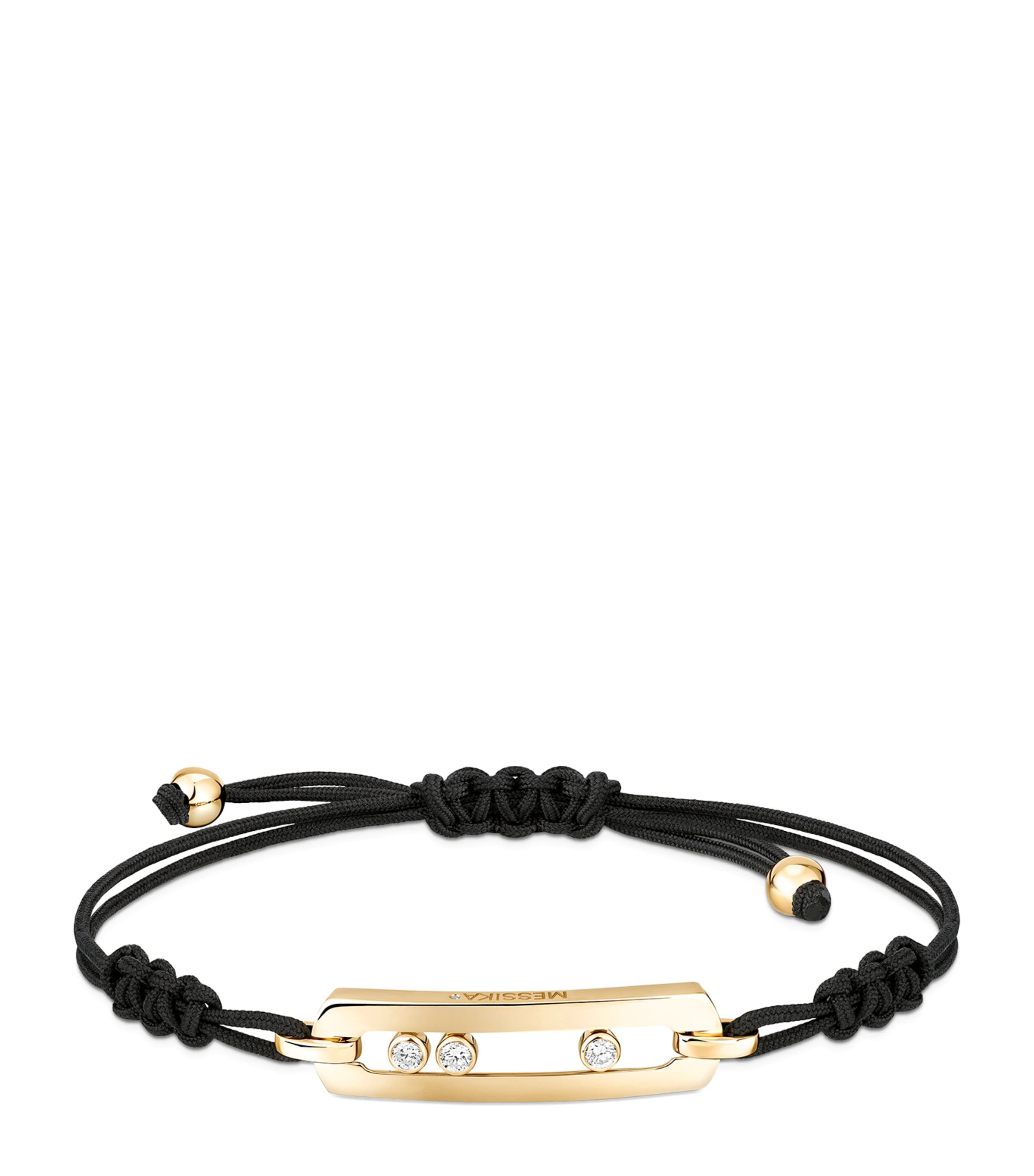 Messika Move Classique Diamond and Yellow Gold  Cord Bracelet (0.27ct) Yellow Gold