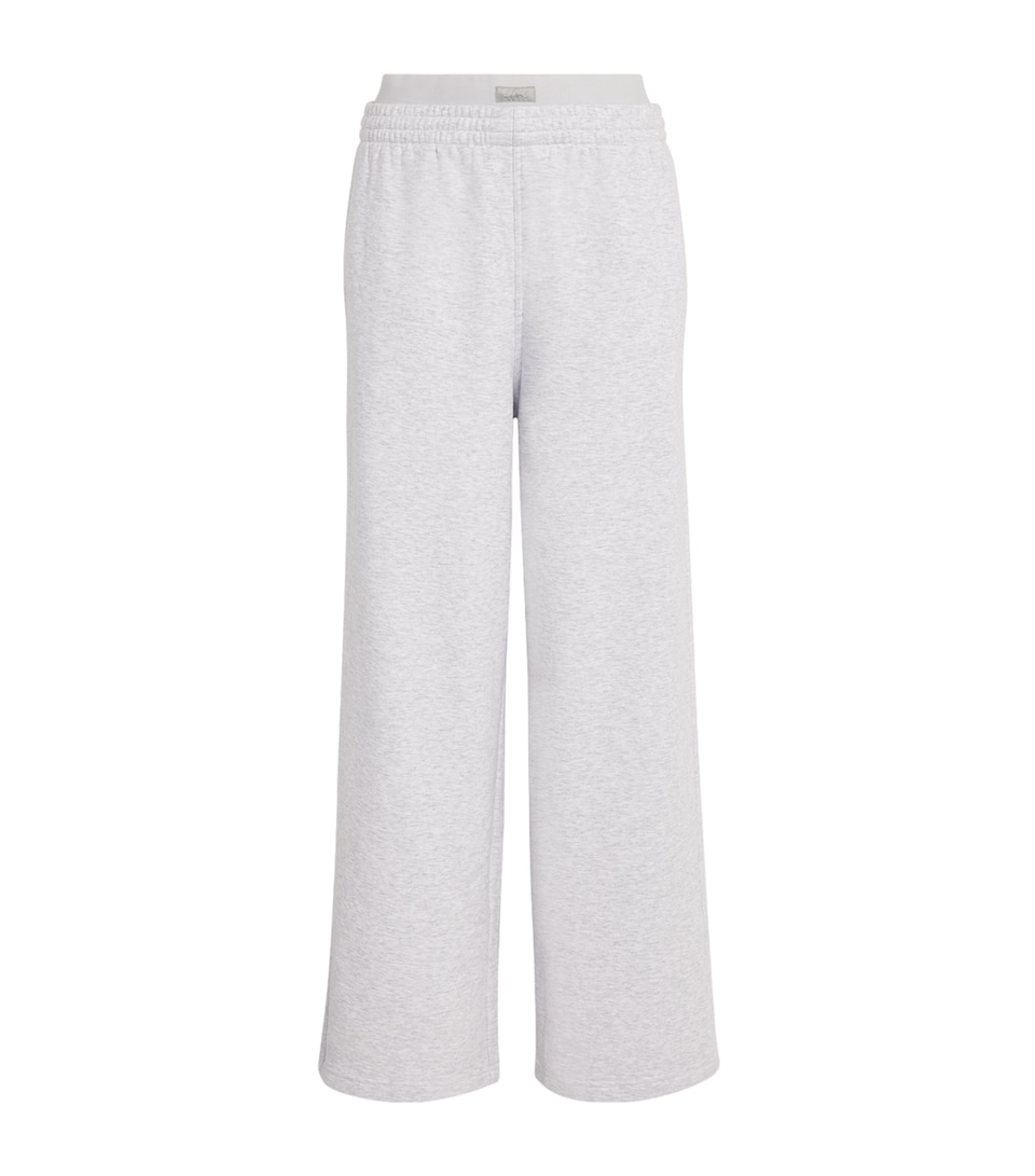 Cotton-Blend Double-Waistband Sweatpants