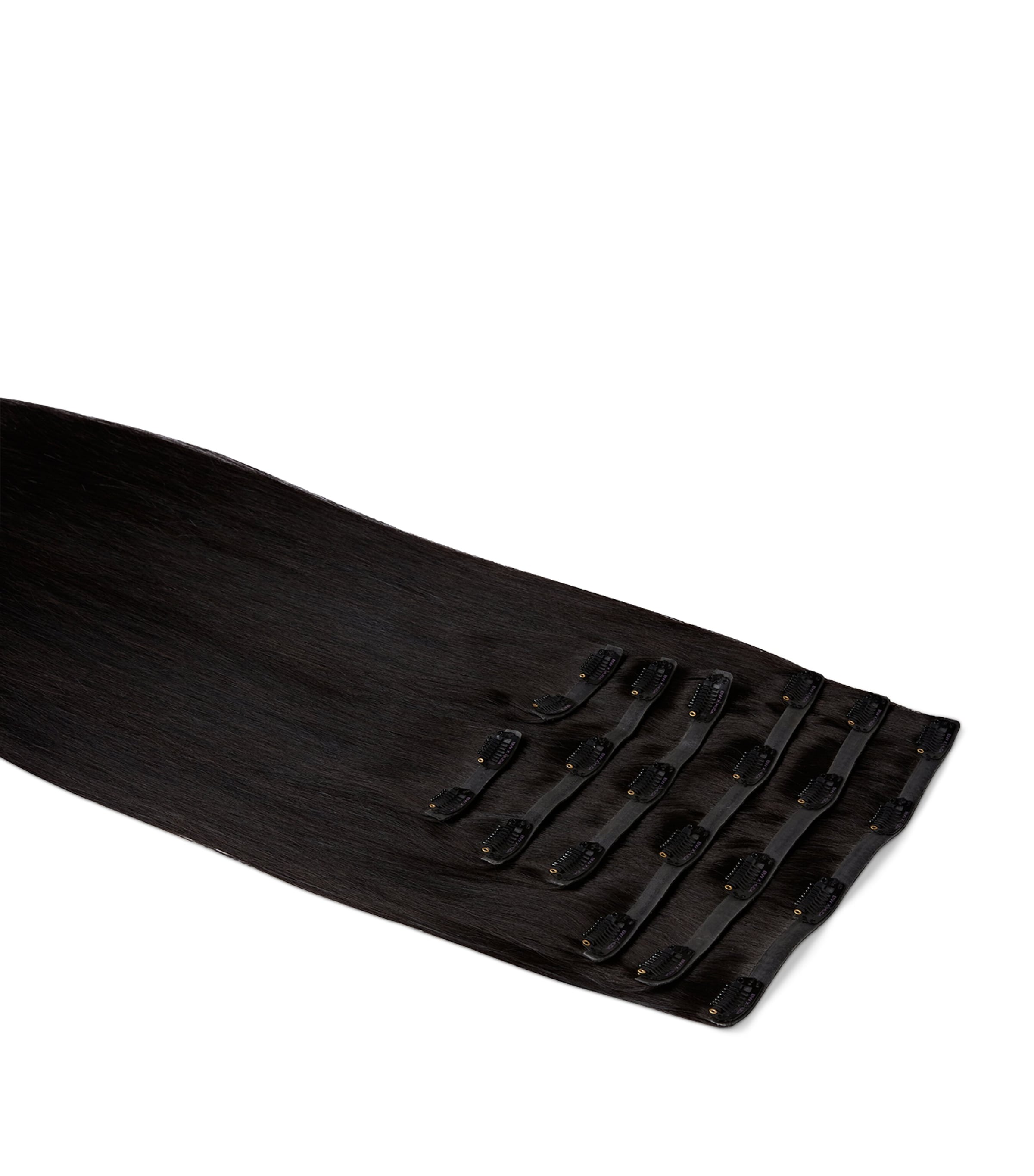 Beauty Works Beauty Works x Huda BARELY THERE Clip-In Hair Extensions Set (18") Midnight Kohl