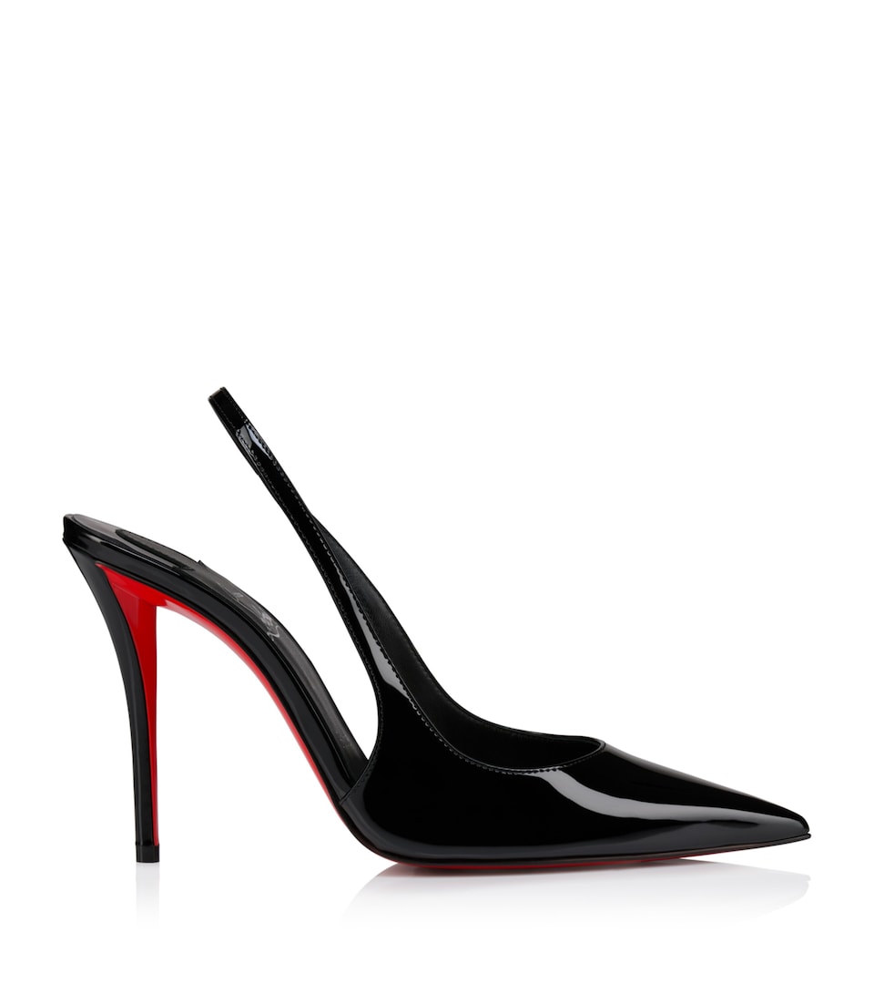 Miss Z Sling Patent Leather Slingback Pumps 100