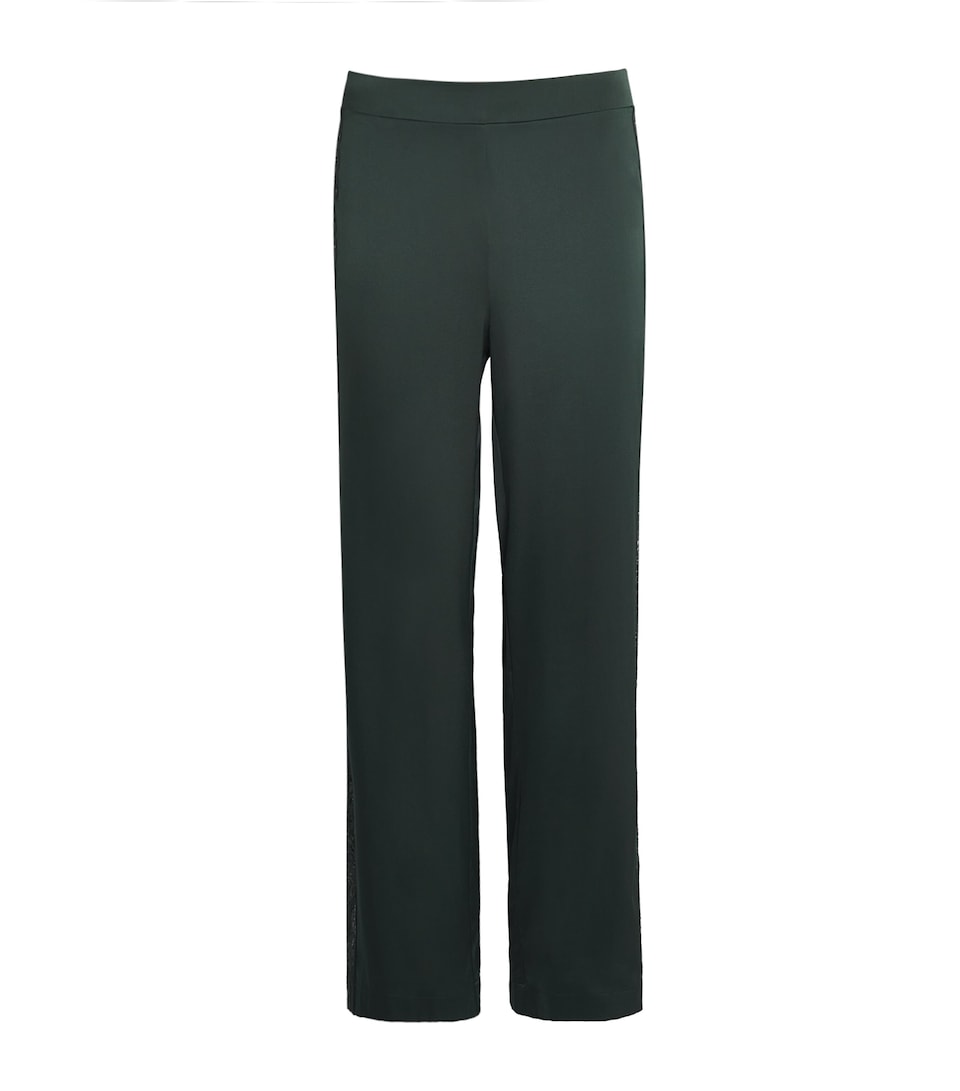 Aubade Womens Silk-Blend Midnight Whisper Pyjama Trousers Mysterious Green