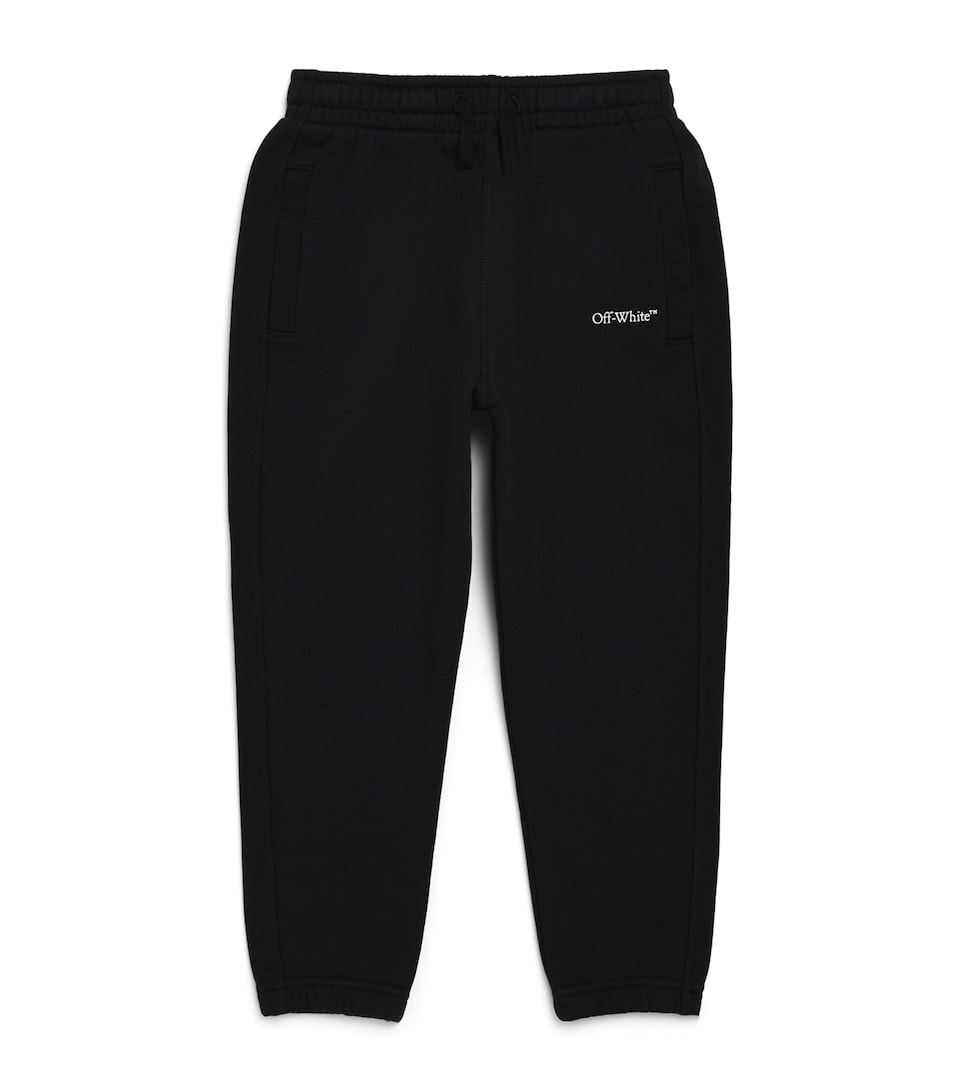 Off-White Kids Cotton Bookish Sweatpants (4-12+ Years) Black