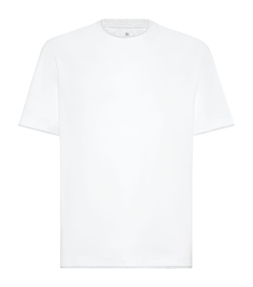 Cotton Faux-Layered T-Shirt