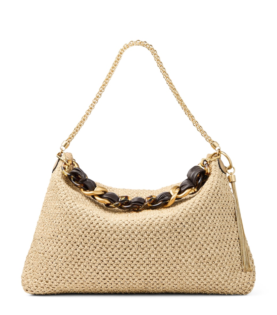 Callie Maxi Raffia Shoulder Bag