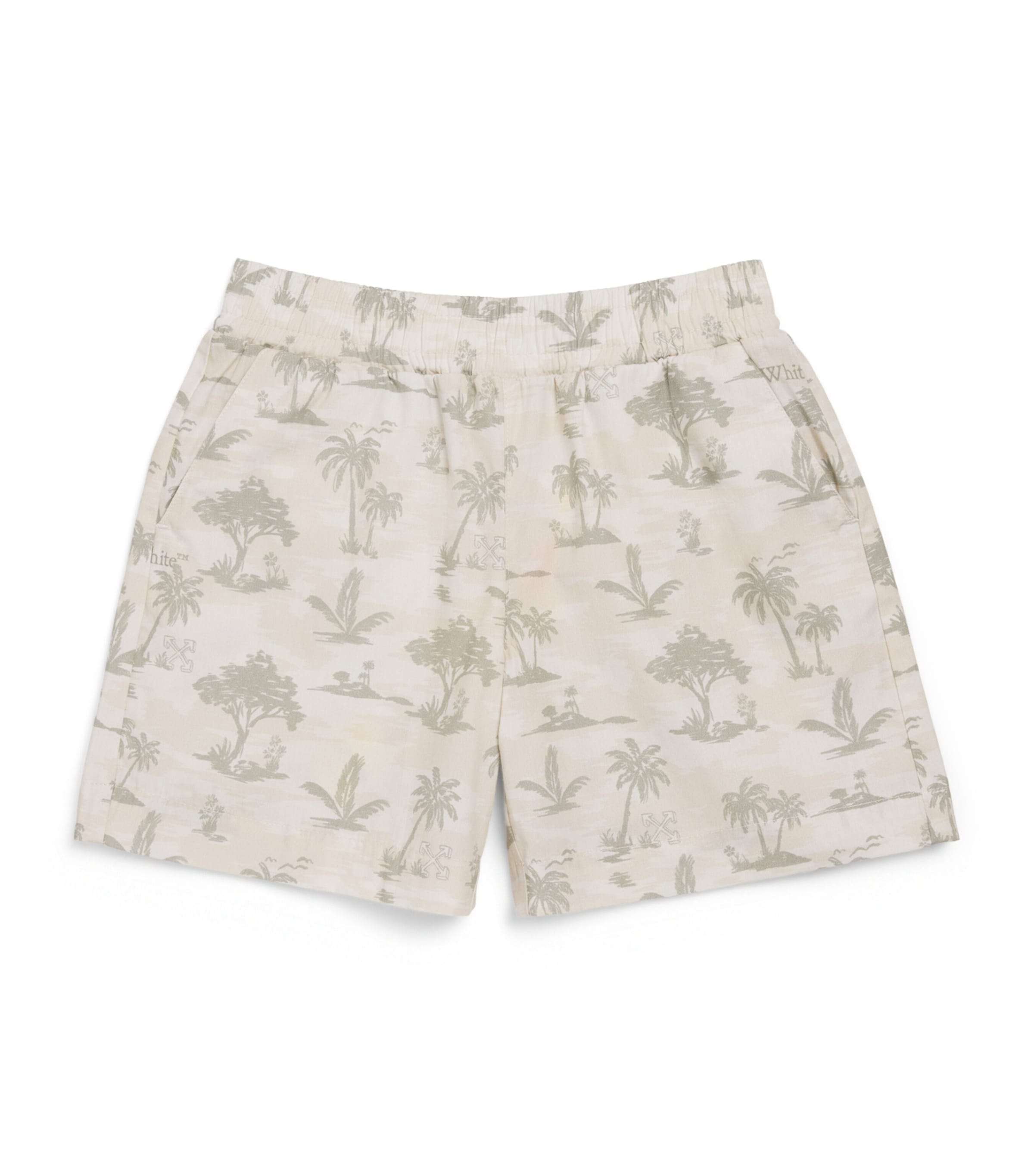 Off-White Kids Mens Toile De Jouy Shorts (4-10 Years) Egret