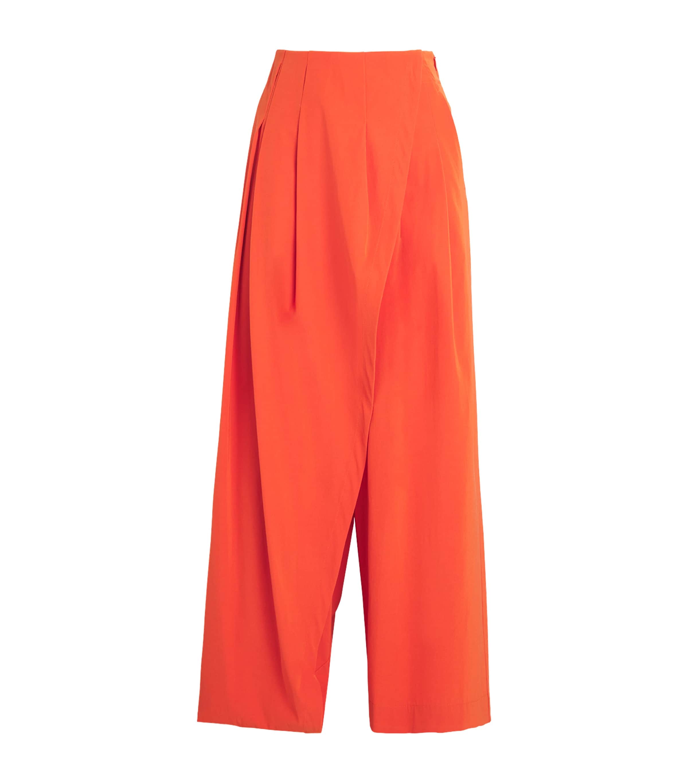 Issey Miyake Womens Looped Wrap Trousers Macaw Red