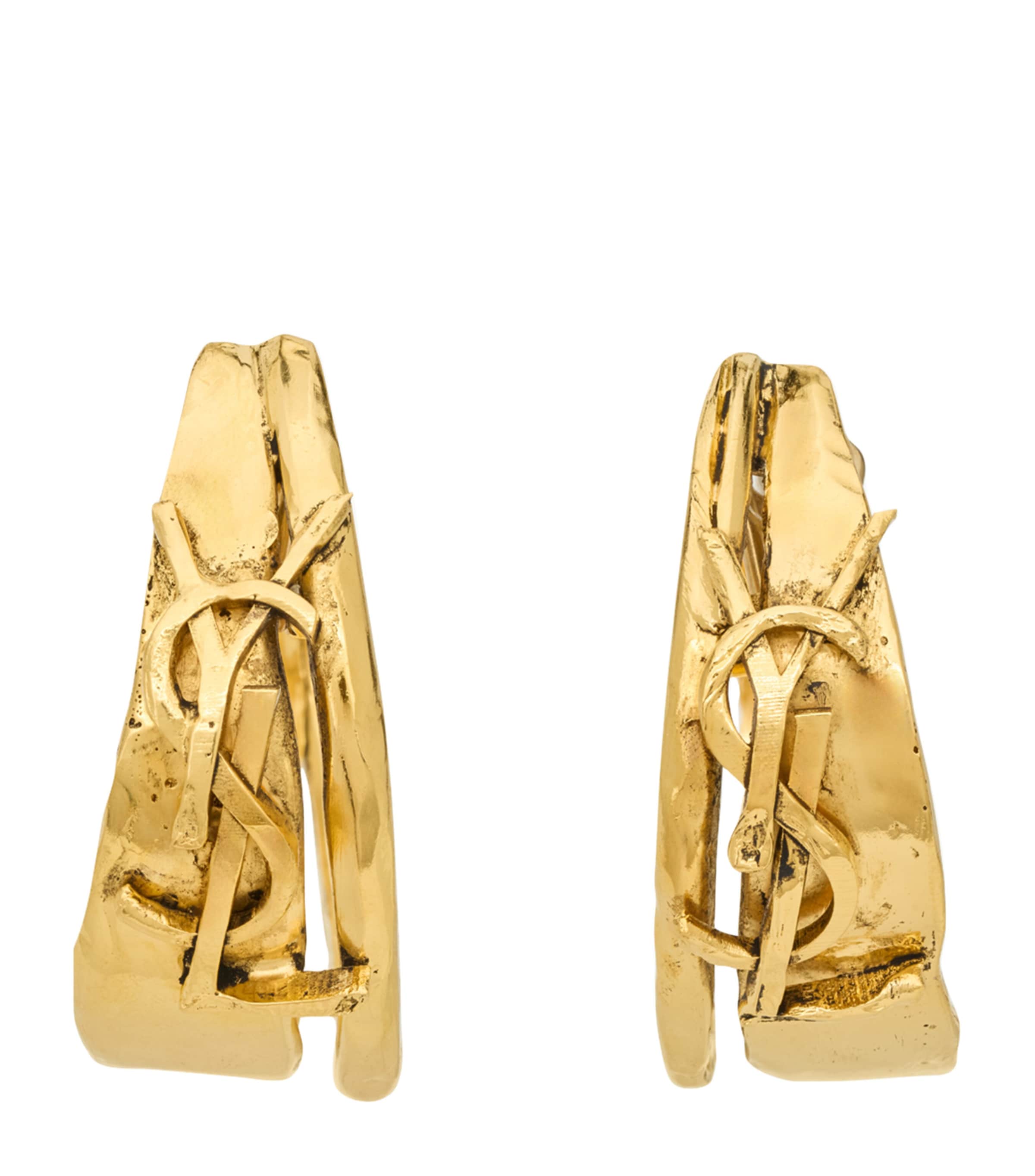 Textured Cassandre Hoop Earrings