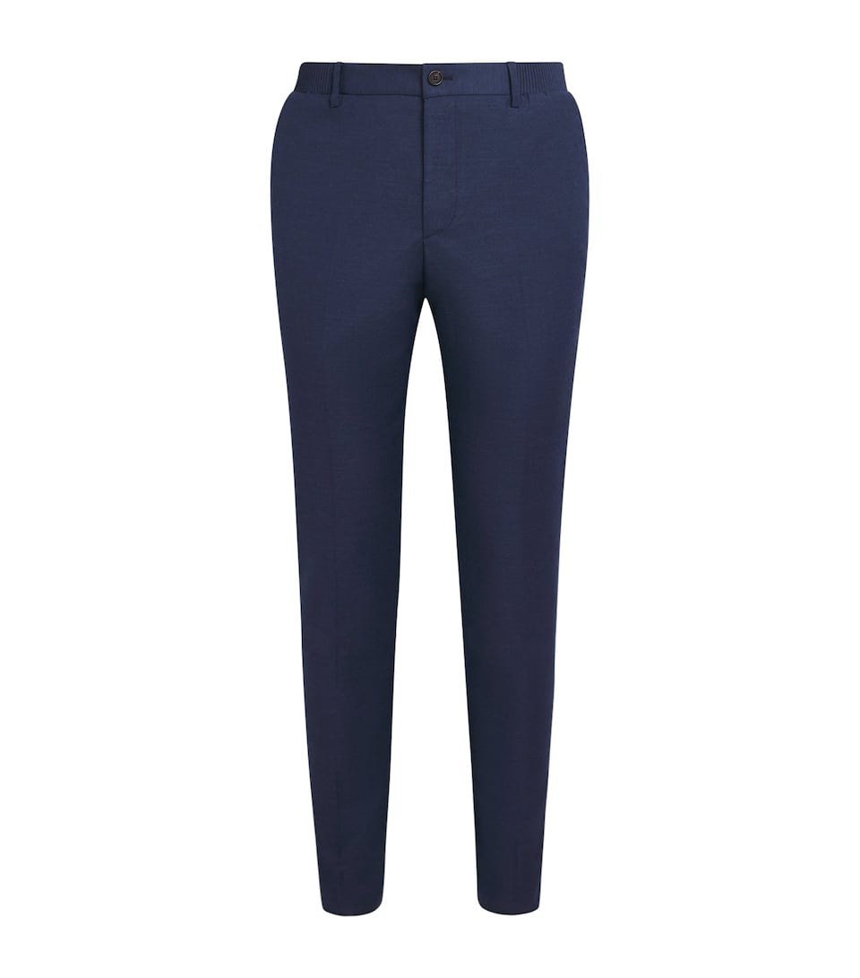 Wool-Blend Slim Trousers