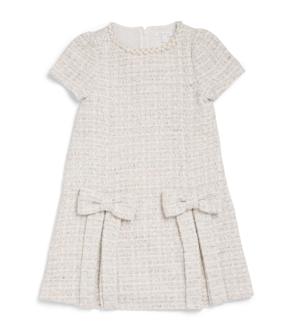 Patachou Tweed Sequinned Dress (2-14 Years) Twd