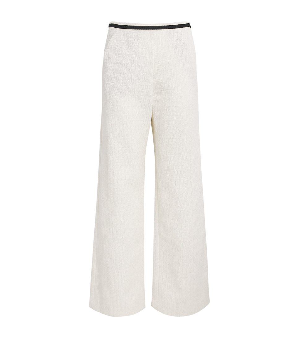 Tweed Wide-Leg Trousers