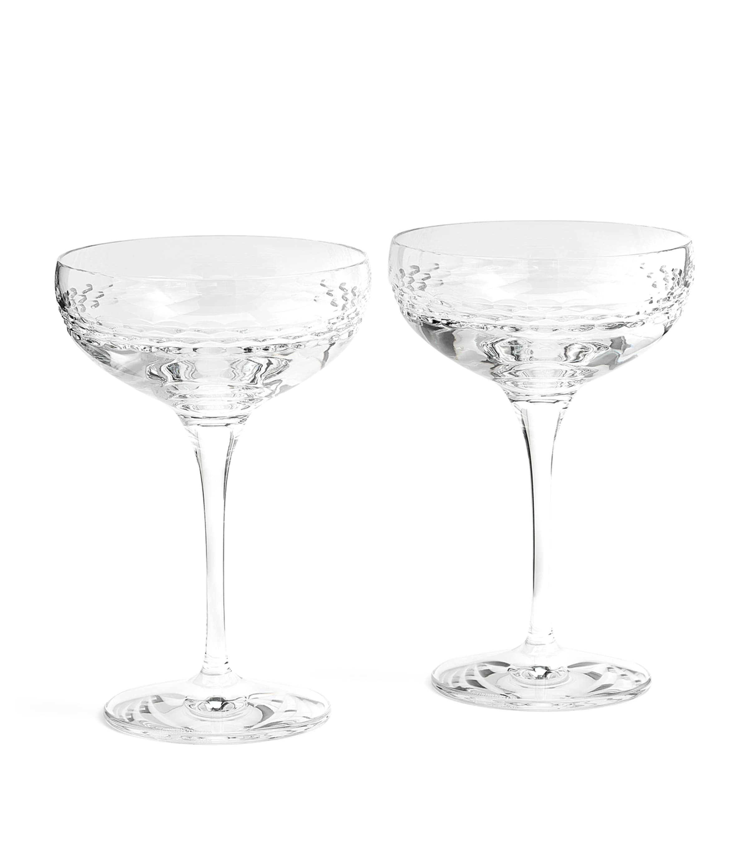 Wedgwood Crystal Neo Coupe Glasses (Set of 2) Clear