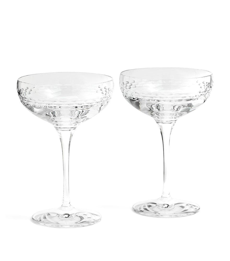 Wedgwood Crystal Neo Coupe Glasses (Set of 2) Clear