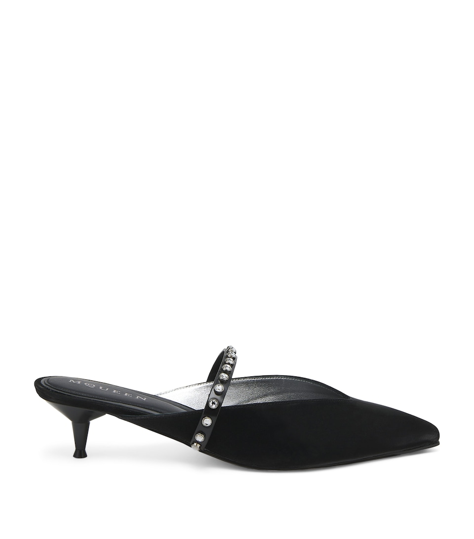 Nylon Revel Heeled Mules 50