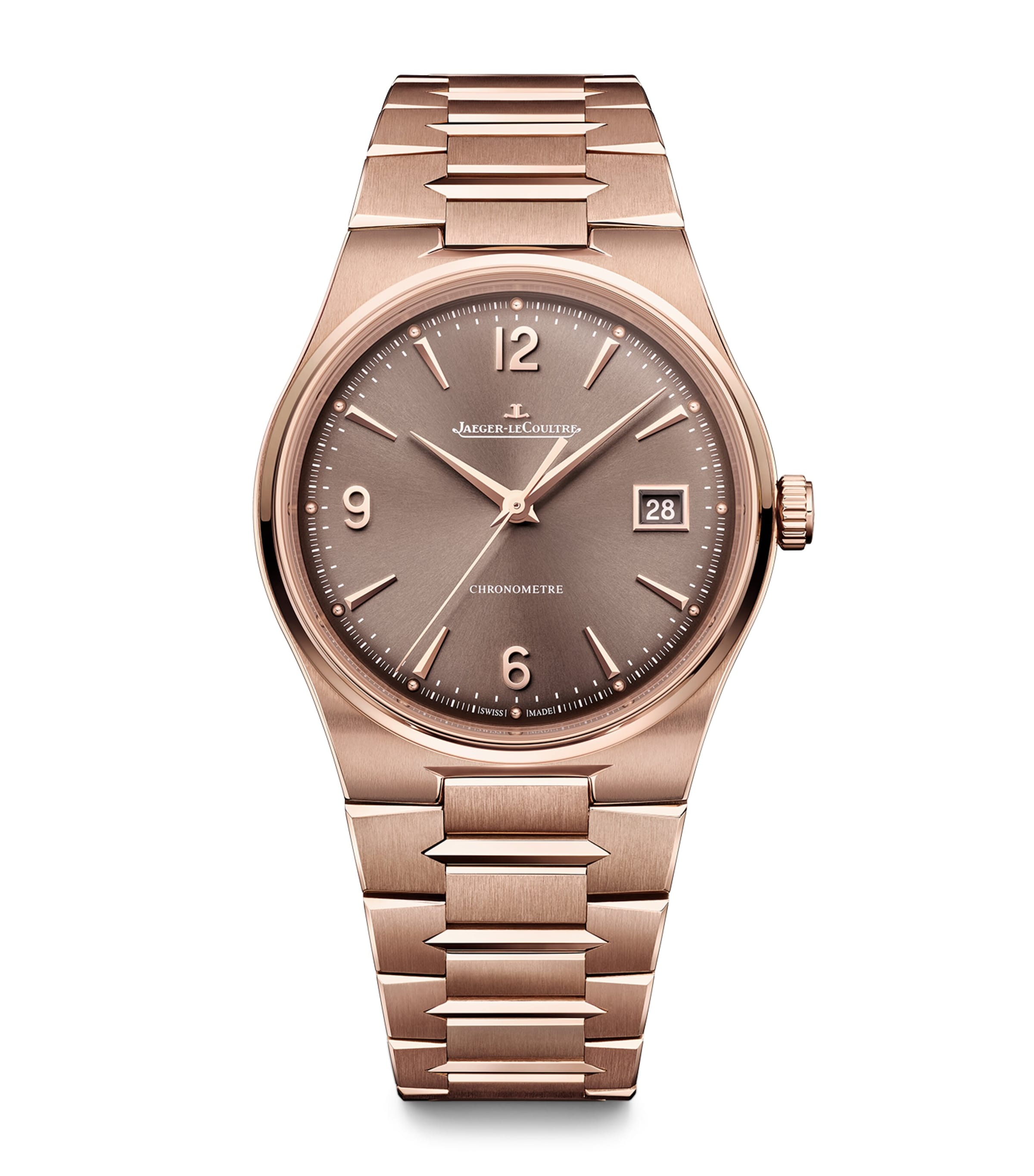 Jaeger-LeCoultre Rose Gold Master Control Chronometre Date Watch 38mm Pink Gold