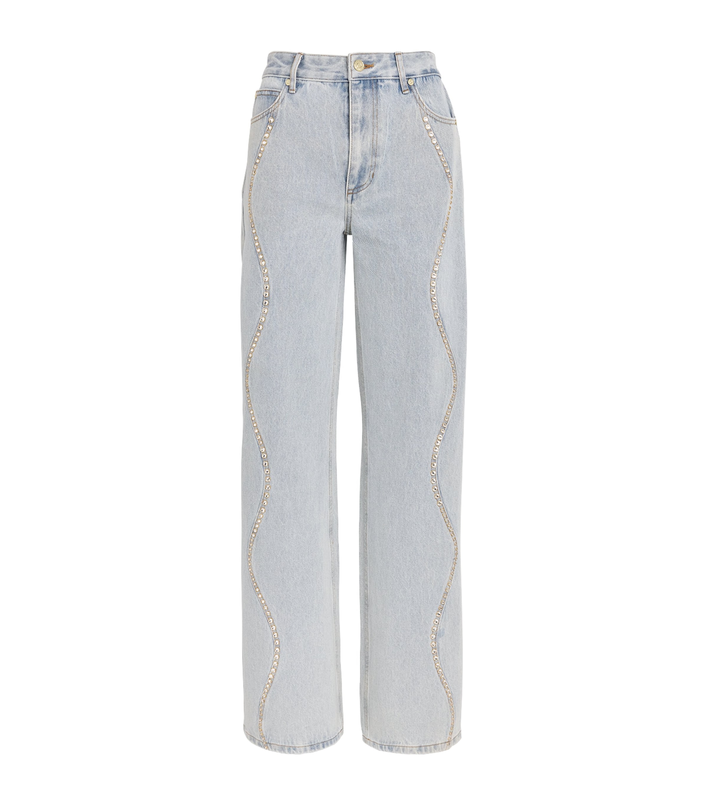 Alaïa Twisted Straight-Leg Jeans | Harrods UK