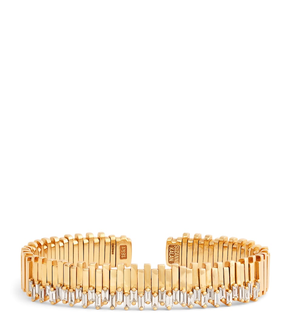 Yellow Gold and Diamond Golden Age Bangle