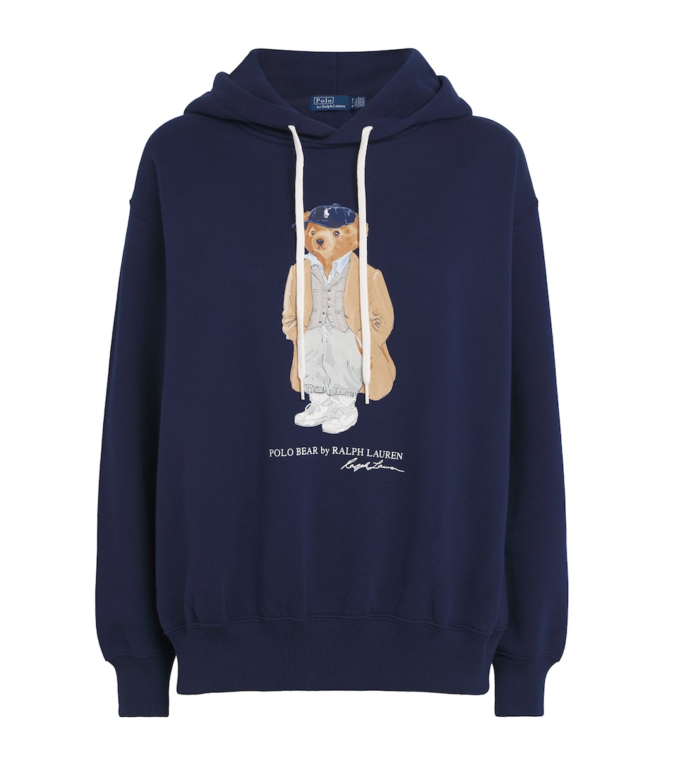 Cotton-Blend Polo Bear Hoodie