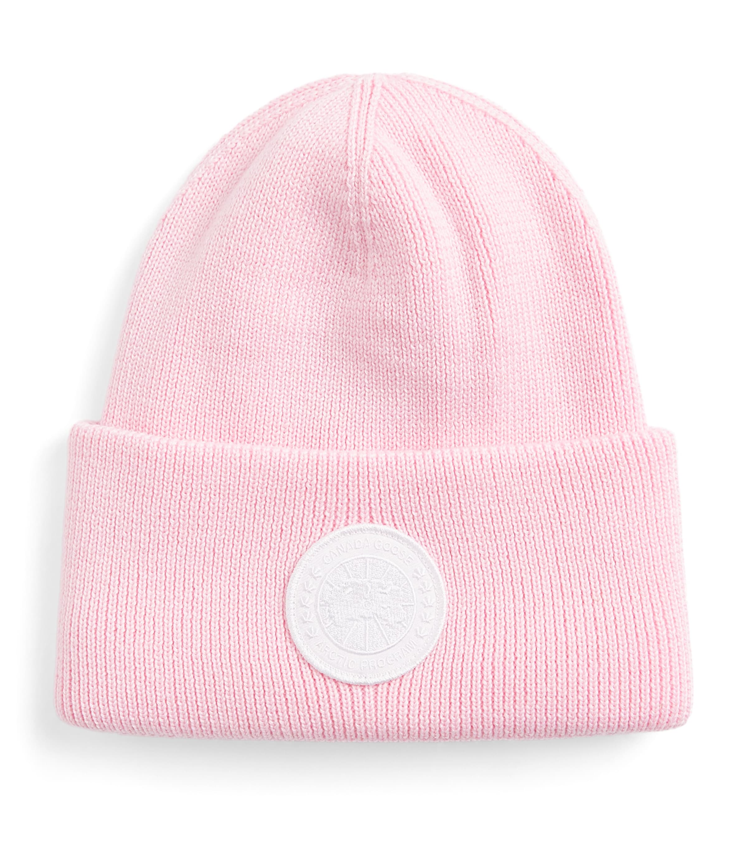 Canada Goose Kids Merino Wool Arctic Beanie Bl Pnk/wh Fl Rs/blnc