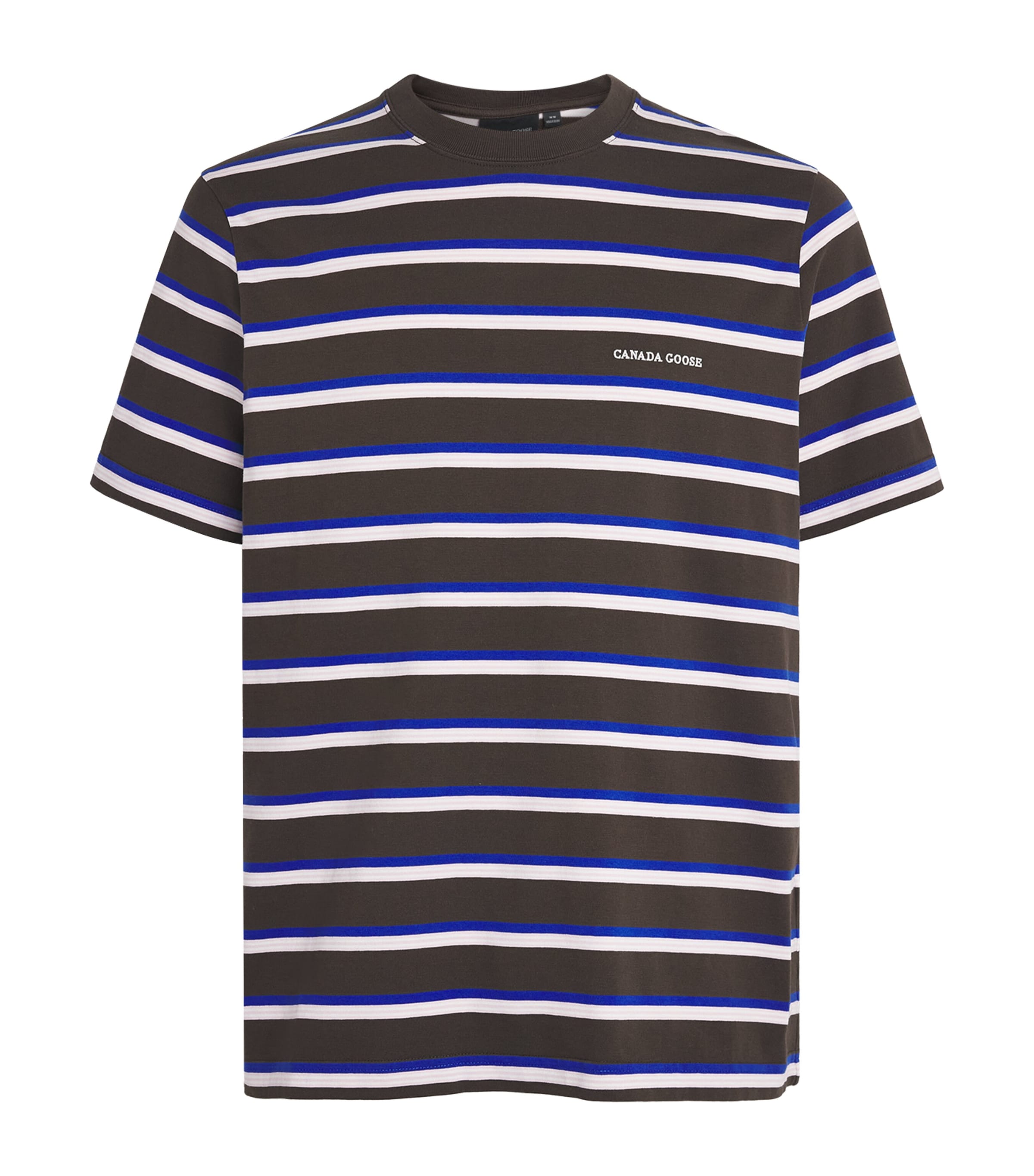 Canada Goose Mens Organic Cotton Stripe Vantage T-Shirt Terra Mton Strp
