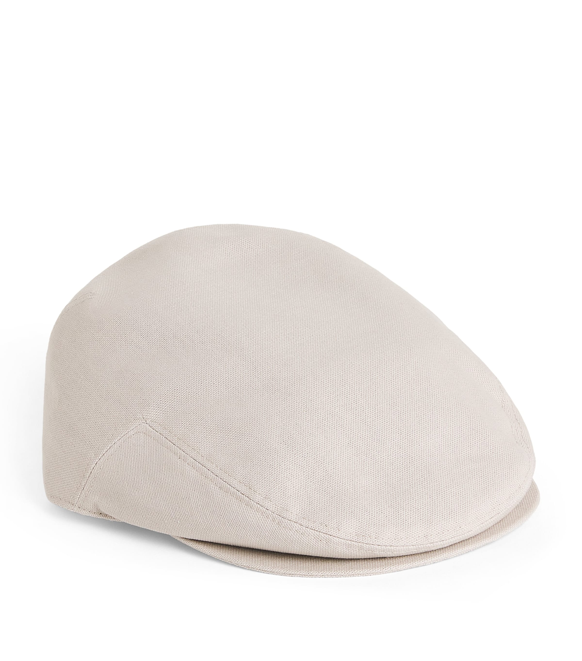 Eleventy Cotton Flat Cap Sabbia