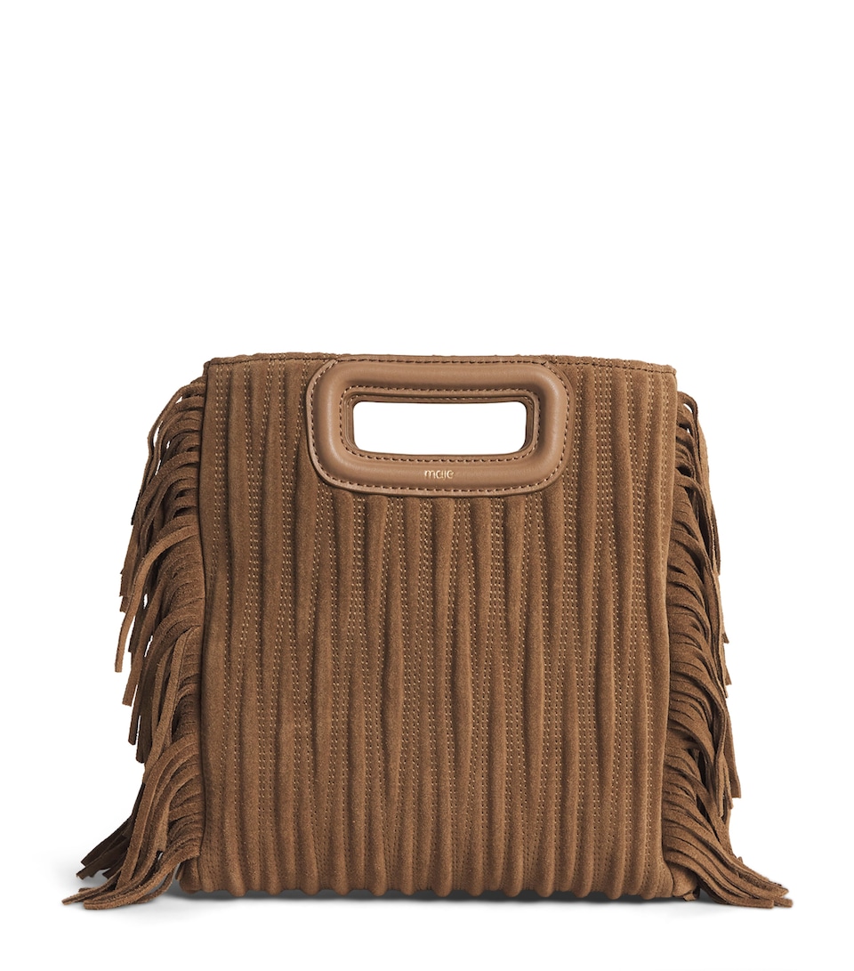 Suede Fringed M Bag