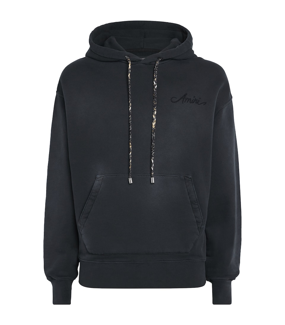 Cotton Bleach Bandana Hoodie