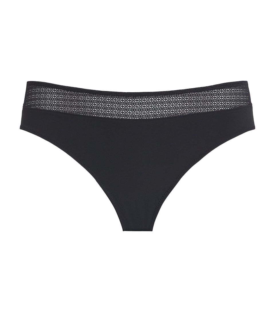 Wolford Womens Geo Lace Bikini Briefs Black