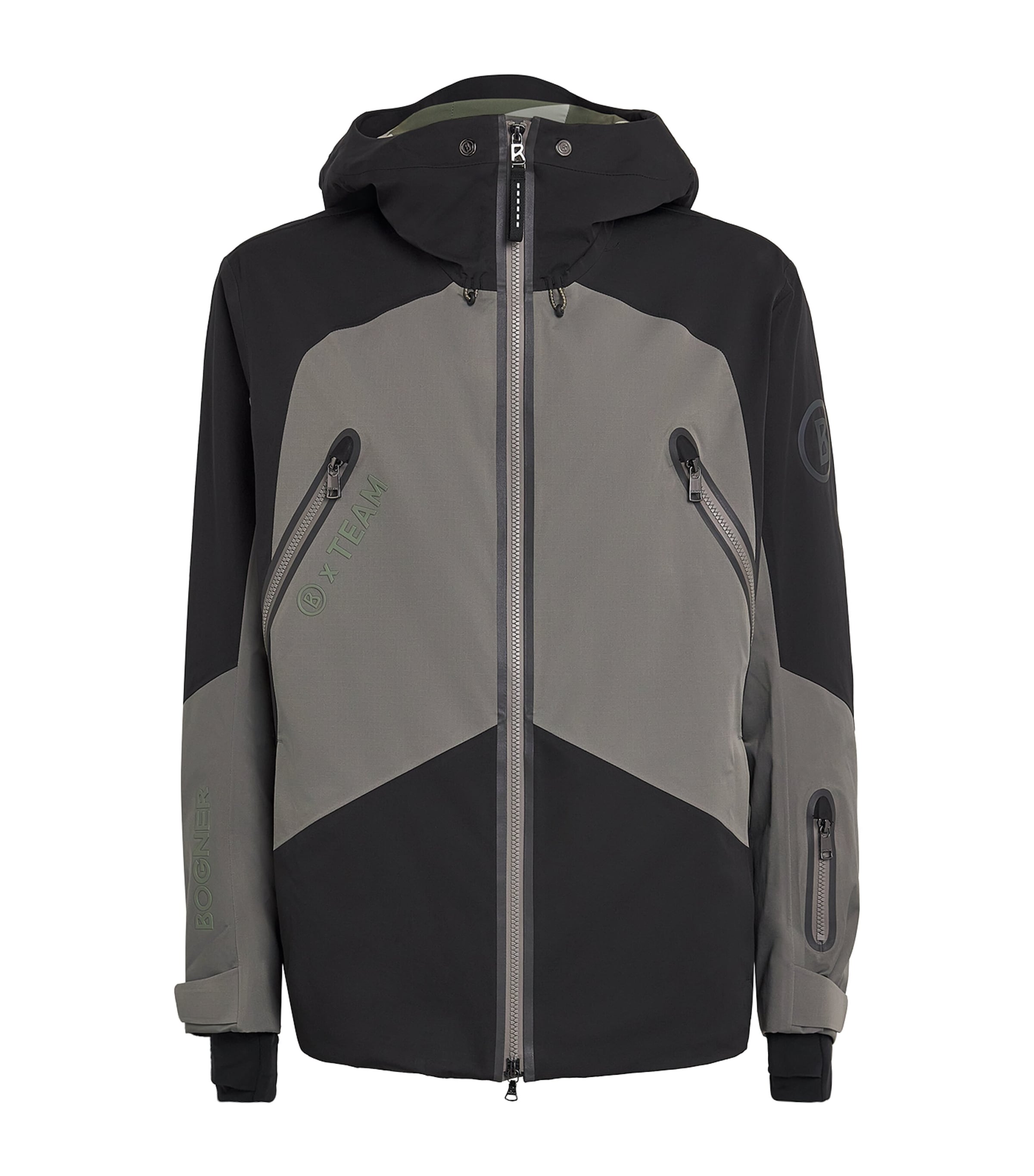 Bogner Mens Water-Repellent Jasper Ski Jacket Slate Green