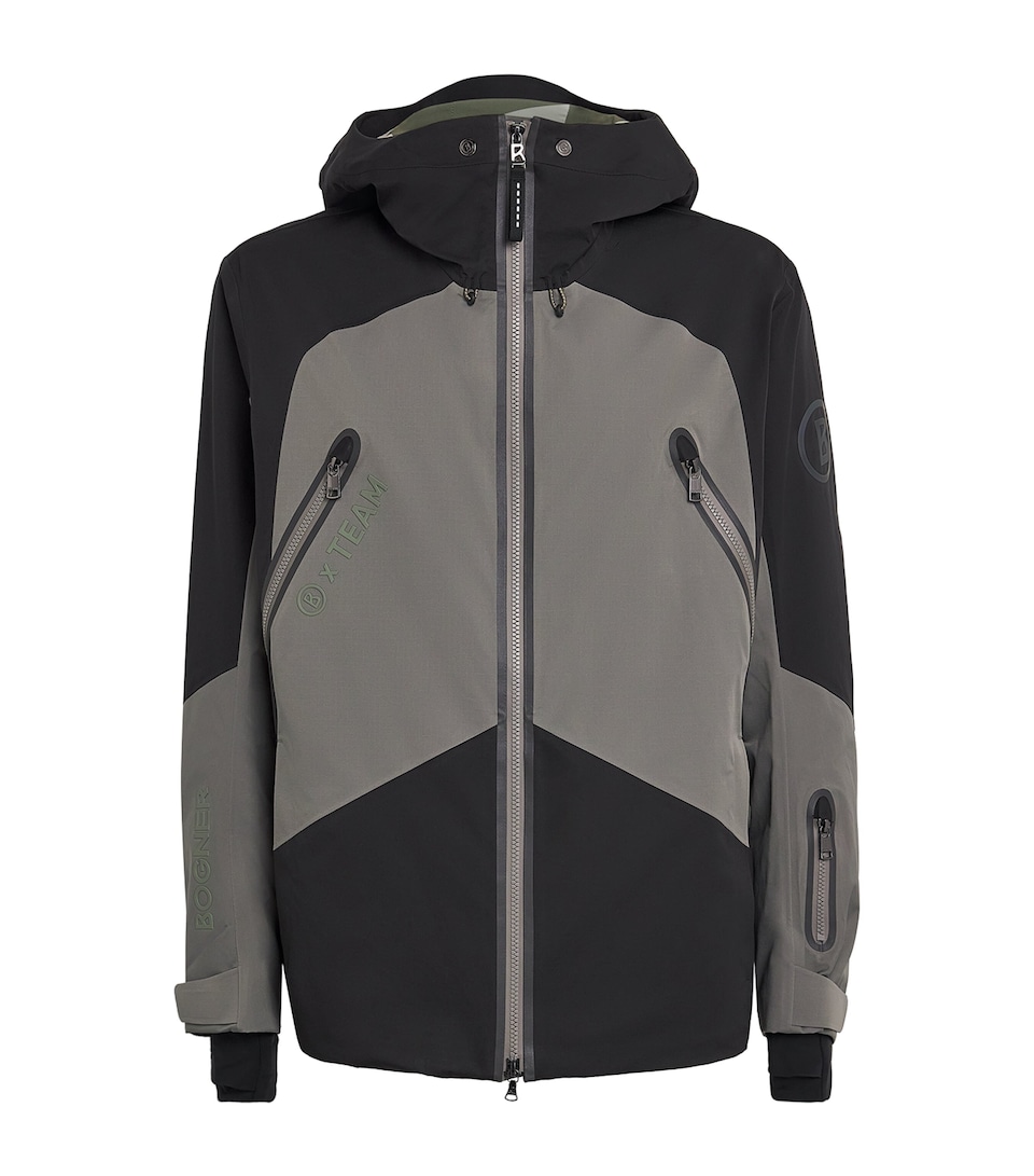 Bogner Mens Water-Repellent Jasper Ski Jacket Slate Green