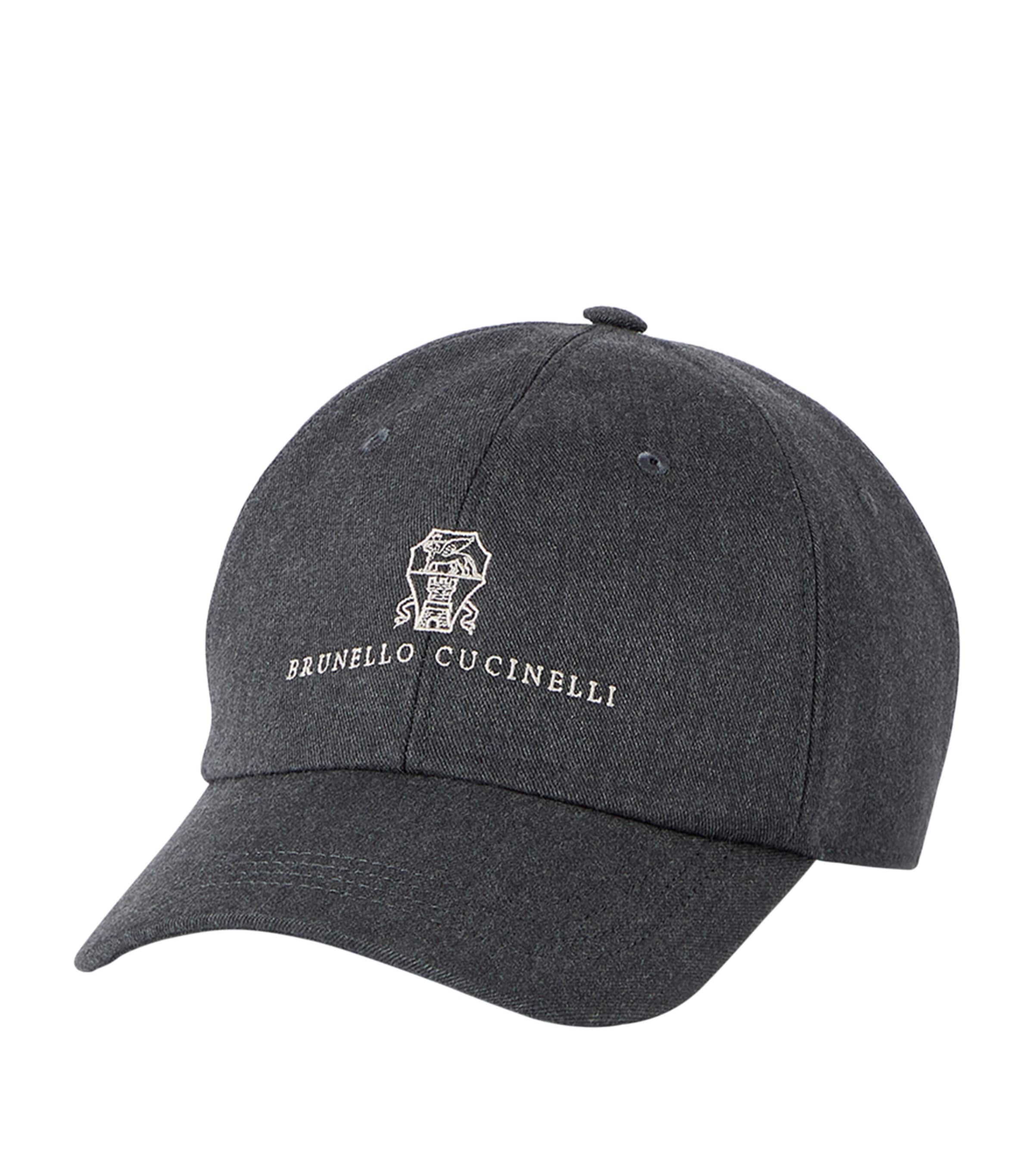 Brunello Cucinelli Cotton-Wool Logo Cap