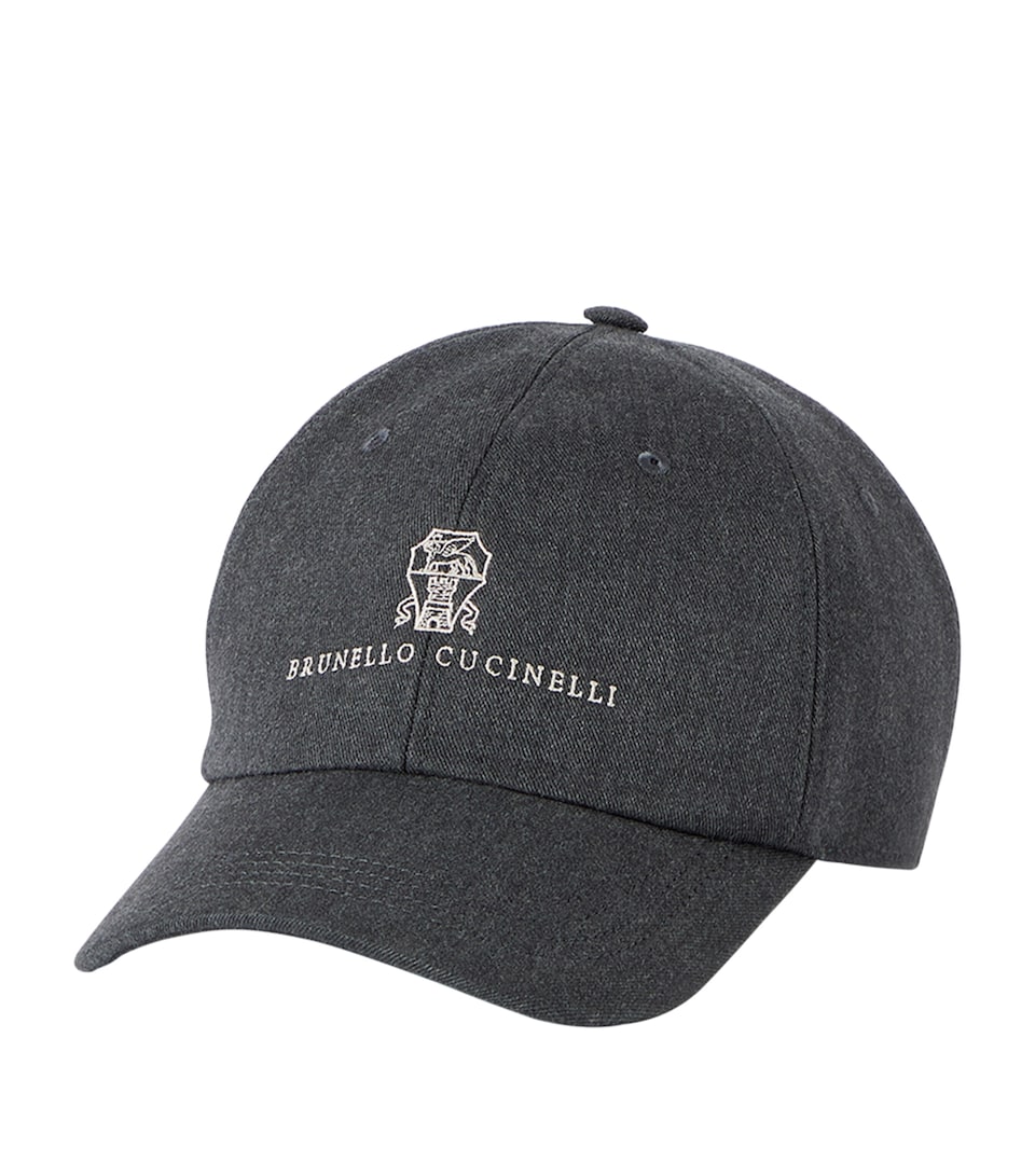 Brunello Cucinelli Cotton-Wool Logo Cap