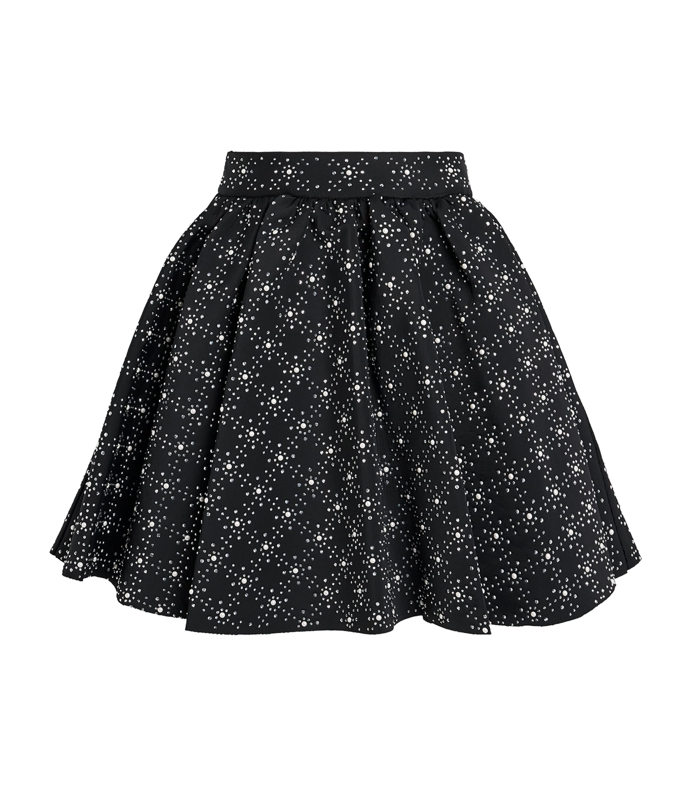 Embellished Mini Skater Skirt