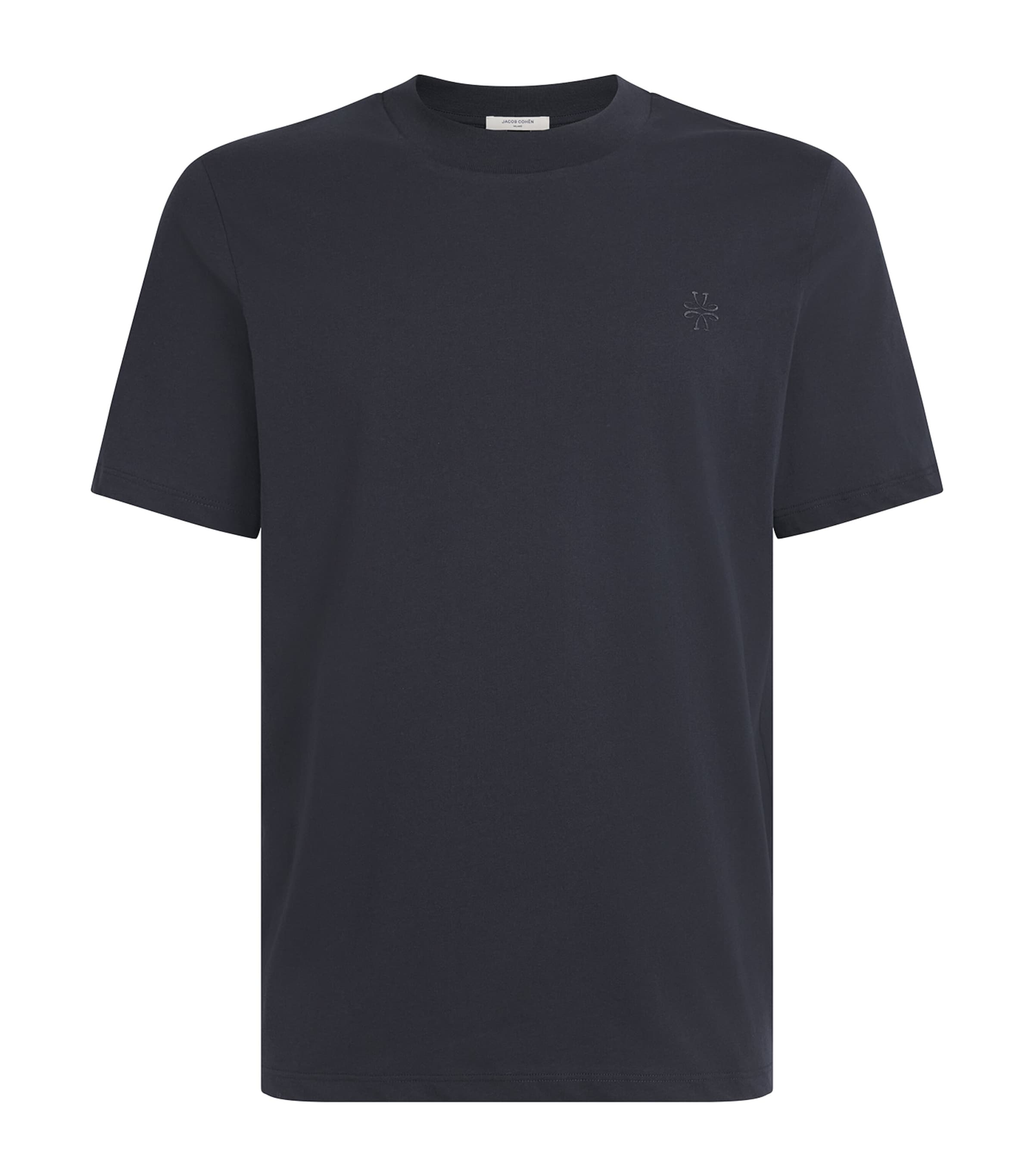 Jacob Cohën Mens Cotton Emblem Logo T-Shirt Navy Blue