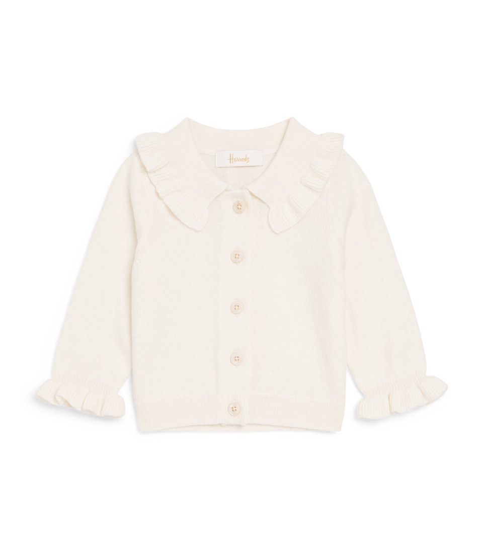 Wool-Cotton Ruffled Cardigan (0-18 Months)