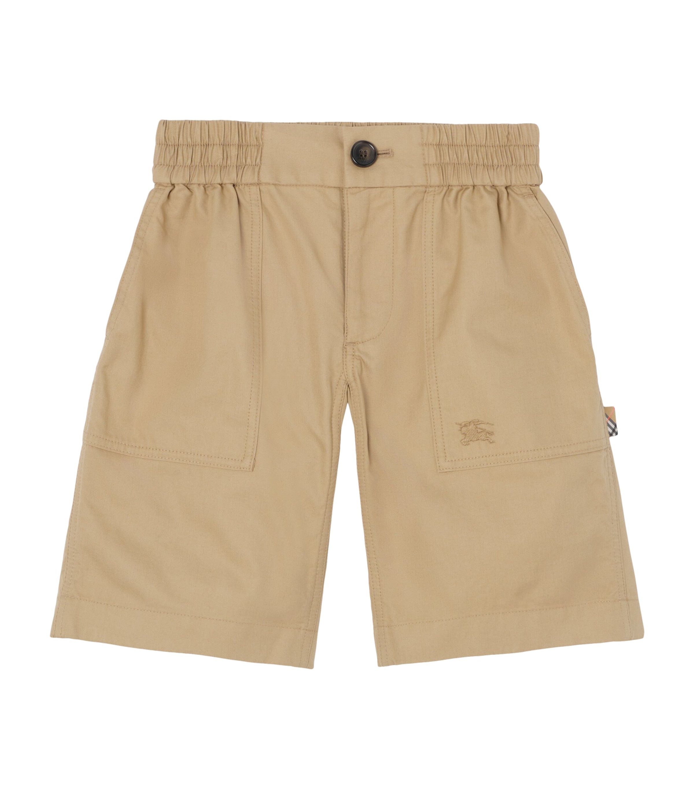 Burberry Kids Cotton Cargo Shorts (4-14 Years) Sand