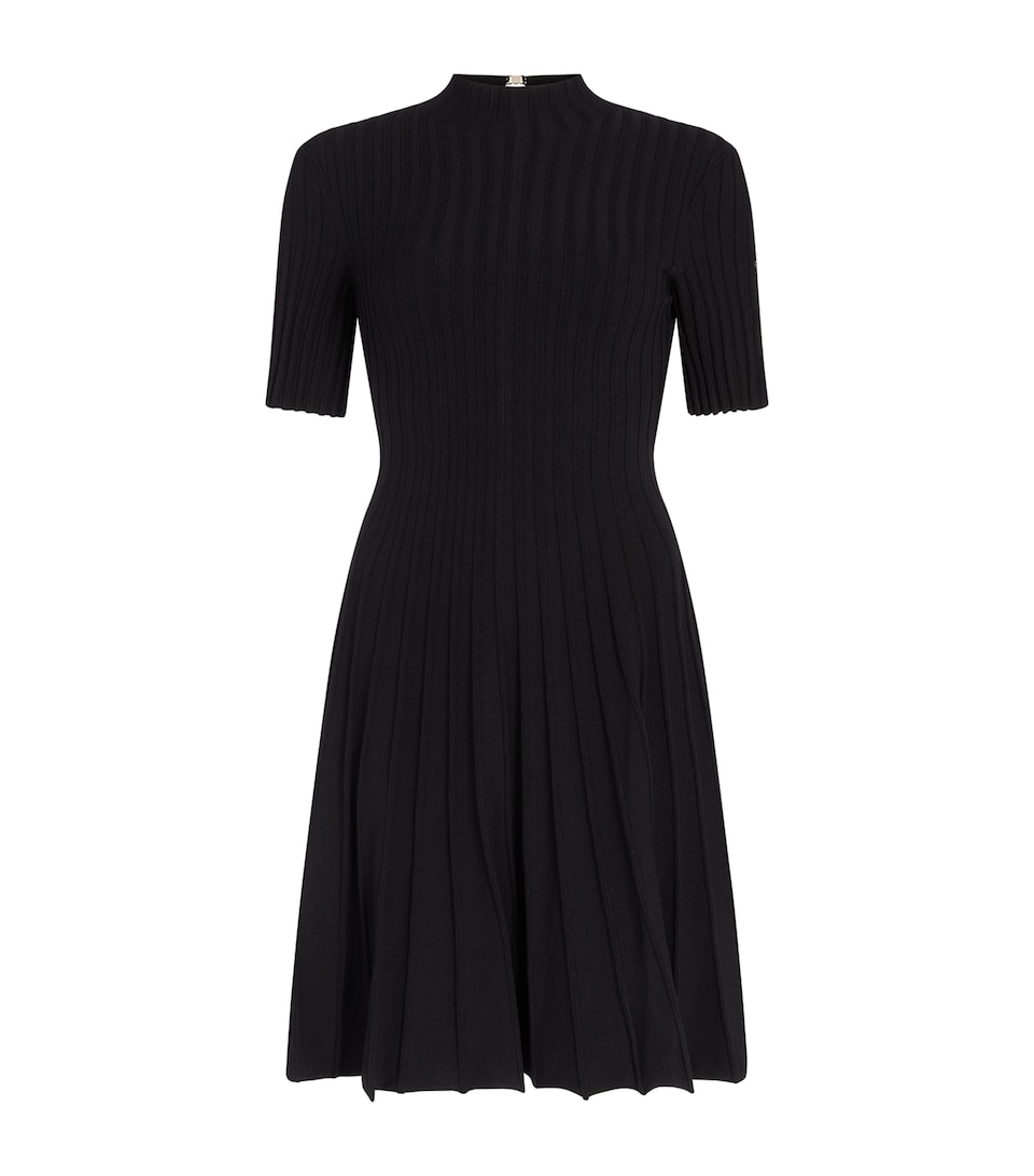 Ribbed Cut-Out Mini Dress