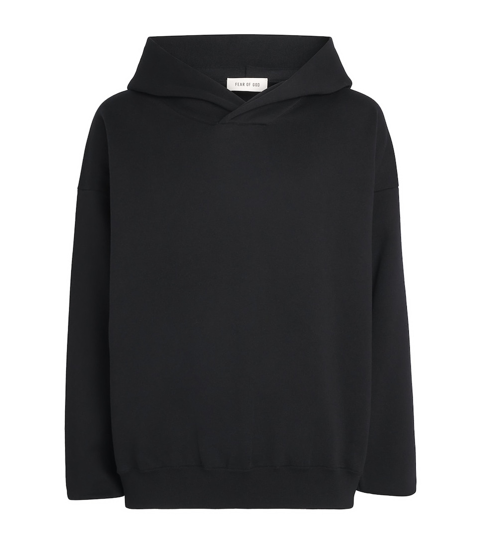 Cotton-Blend Double-Knit Hoodie