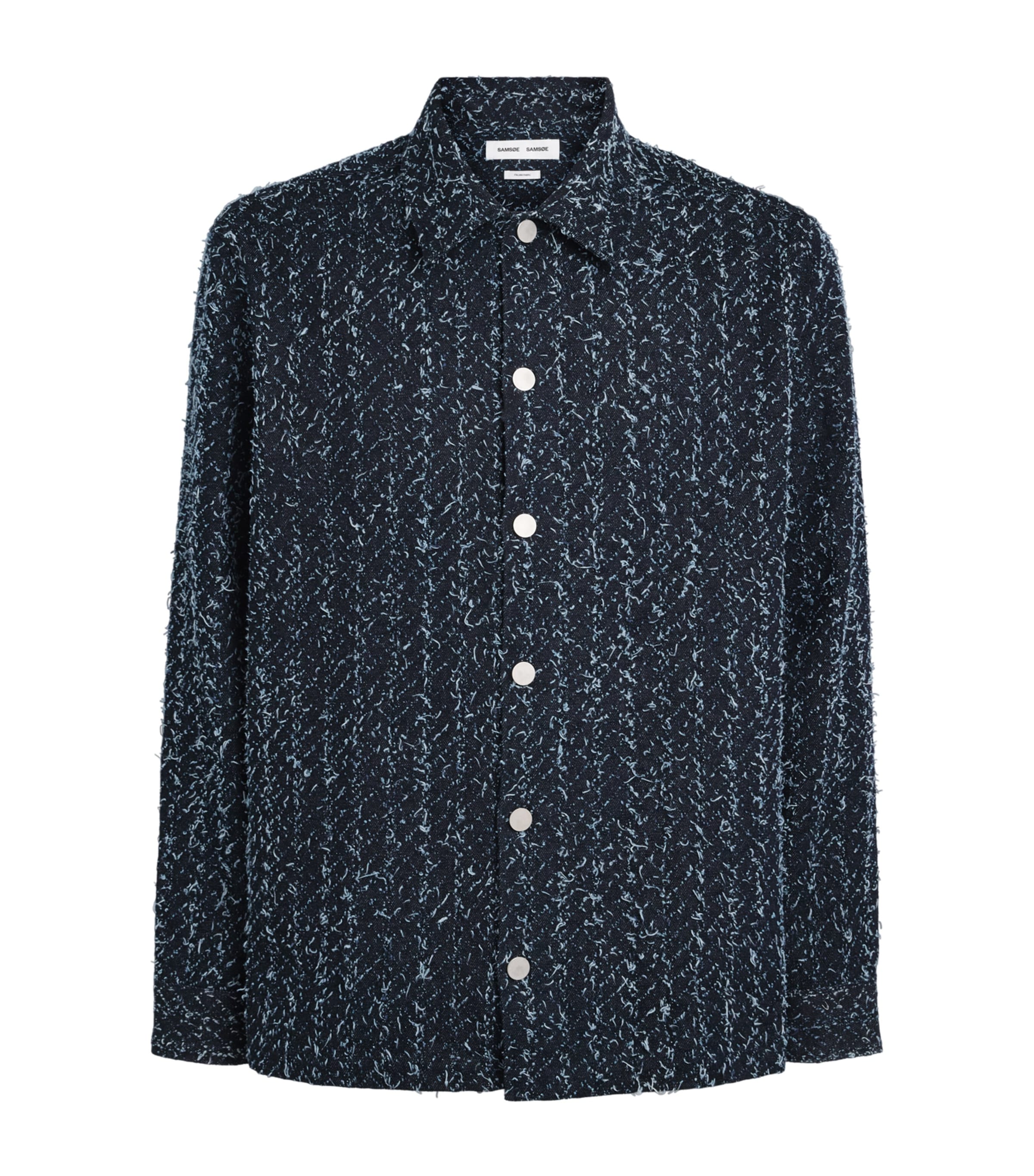 SAMSOE SAMSOE Mens Sacastor X Denim Overshirt Indigo Floss