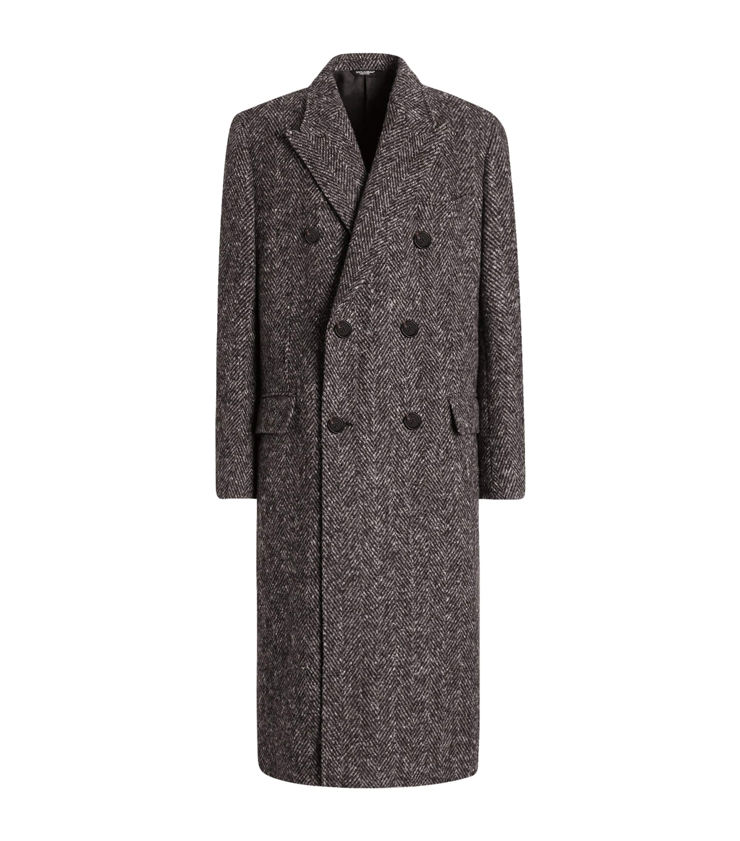 Wool Herringbone Coat