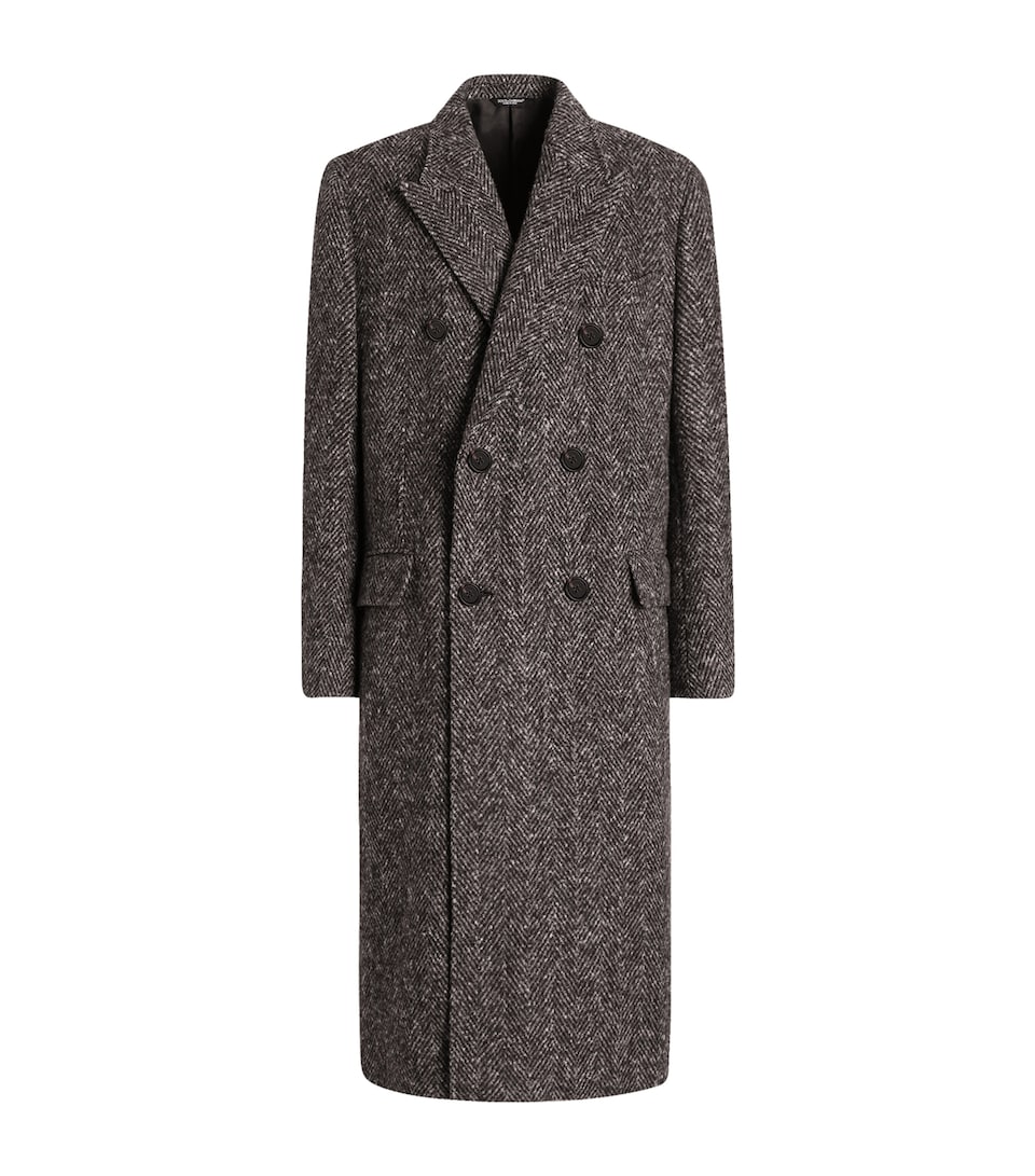 Wool Herringbone Coat