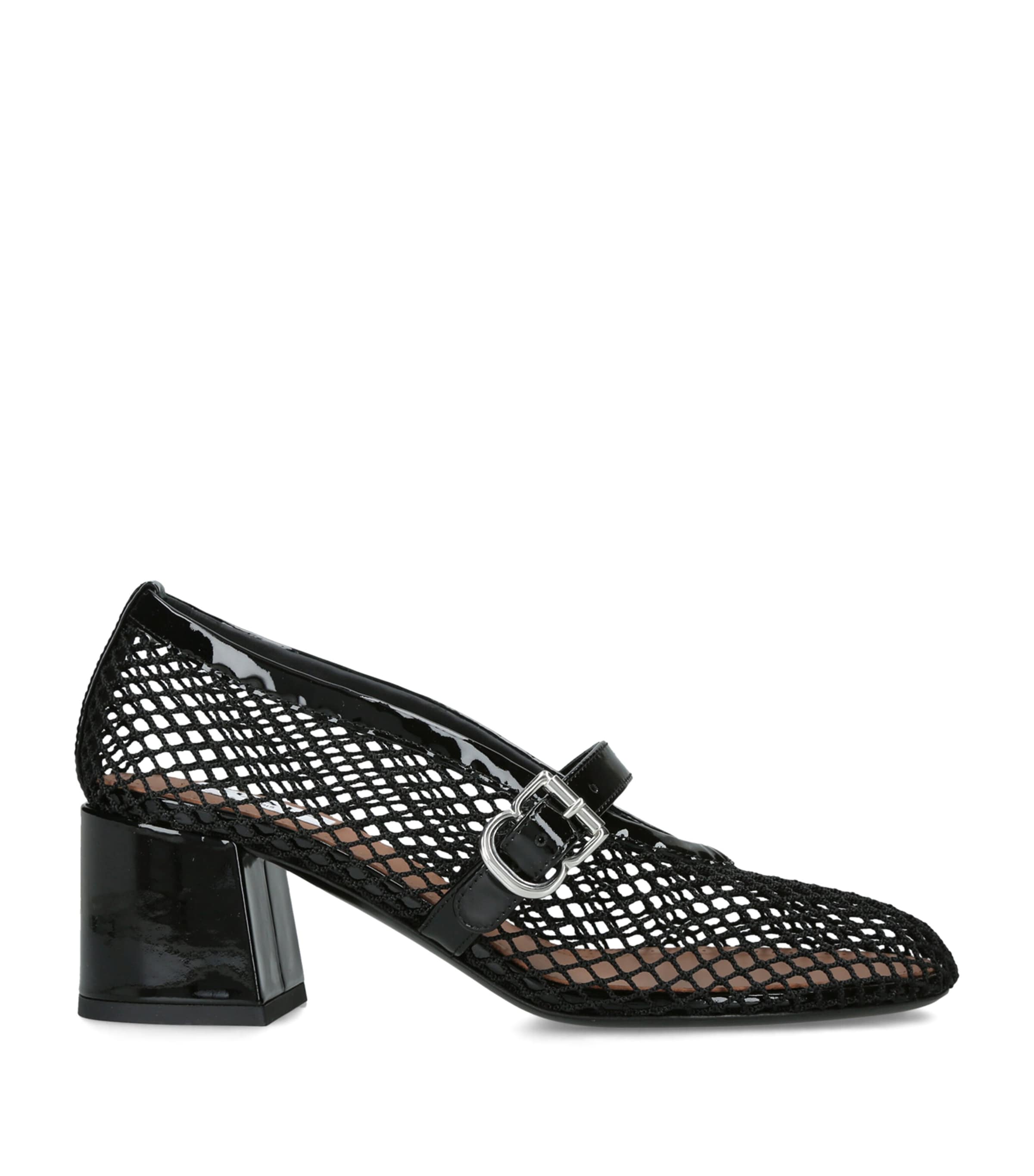 Alaïa Fishnet Pumps 55 Black