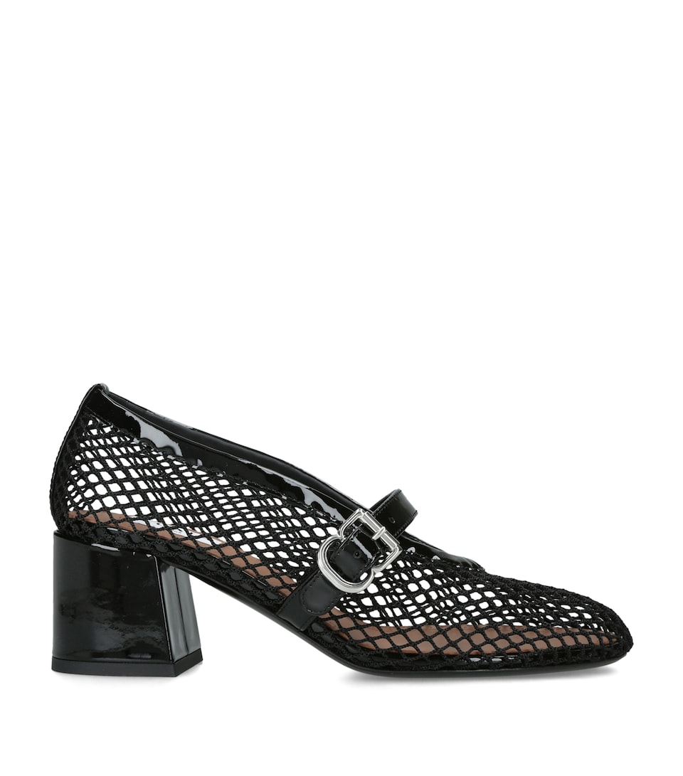 Alaïa Fishnet Pumps 55 Black