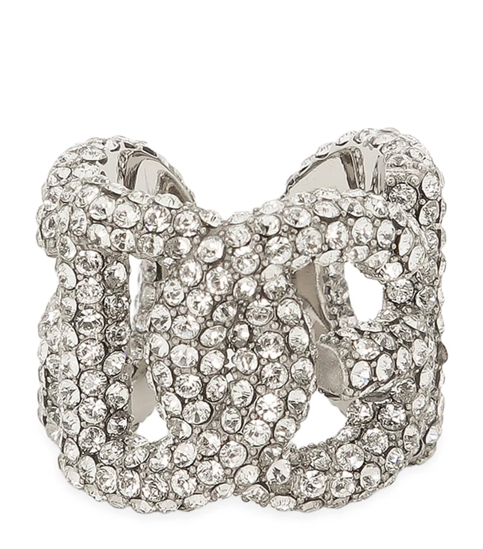 Embellished DG Millennials Logo Ring
