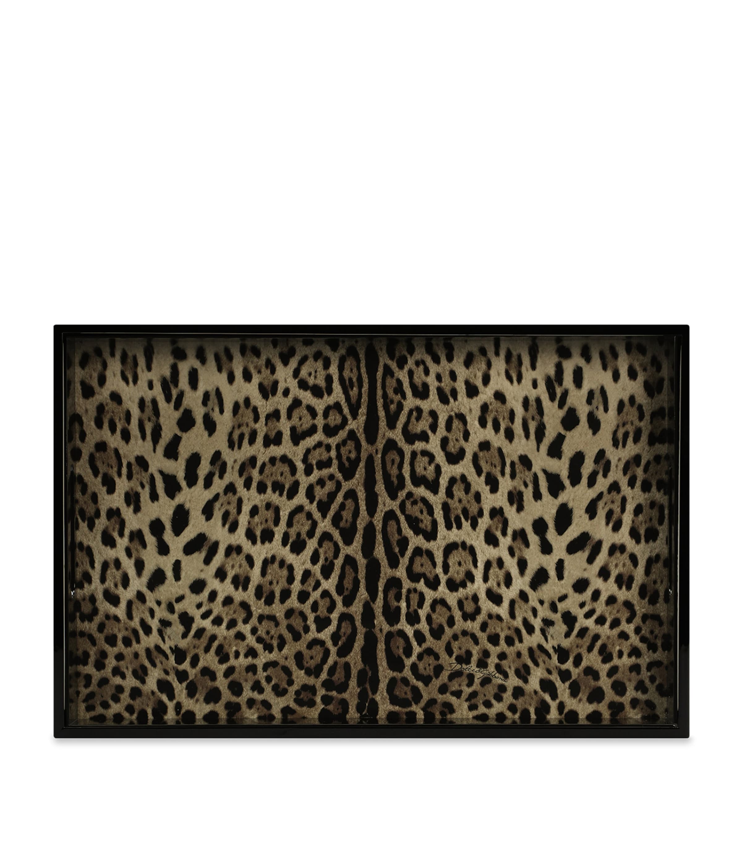 Dolce&Gabbana Casa Leopard Print Serving Tray Leopardo