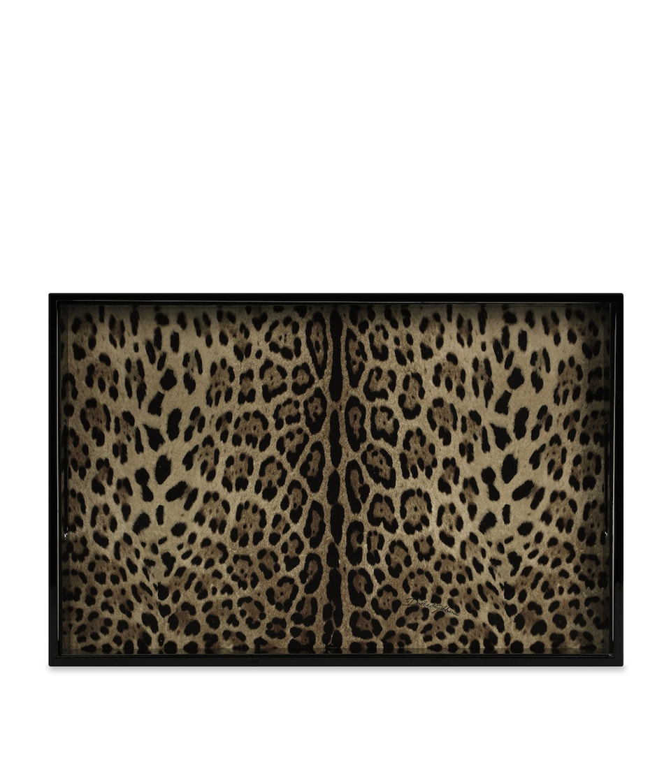 Dolce&Gabbana Casa Leopard Print Serving Tray Leopardo