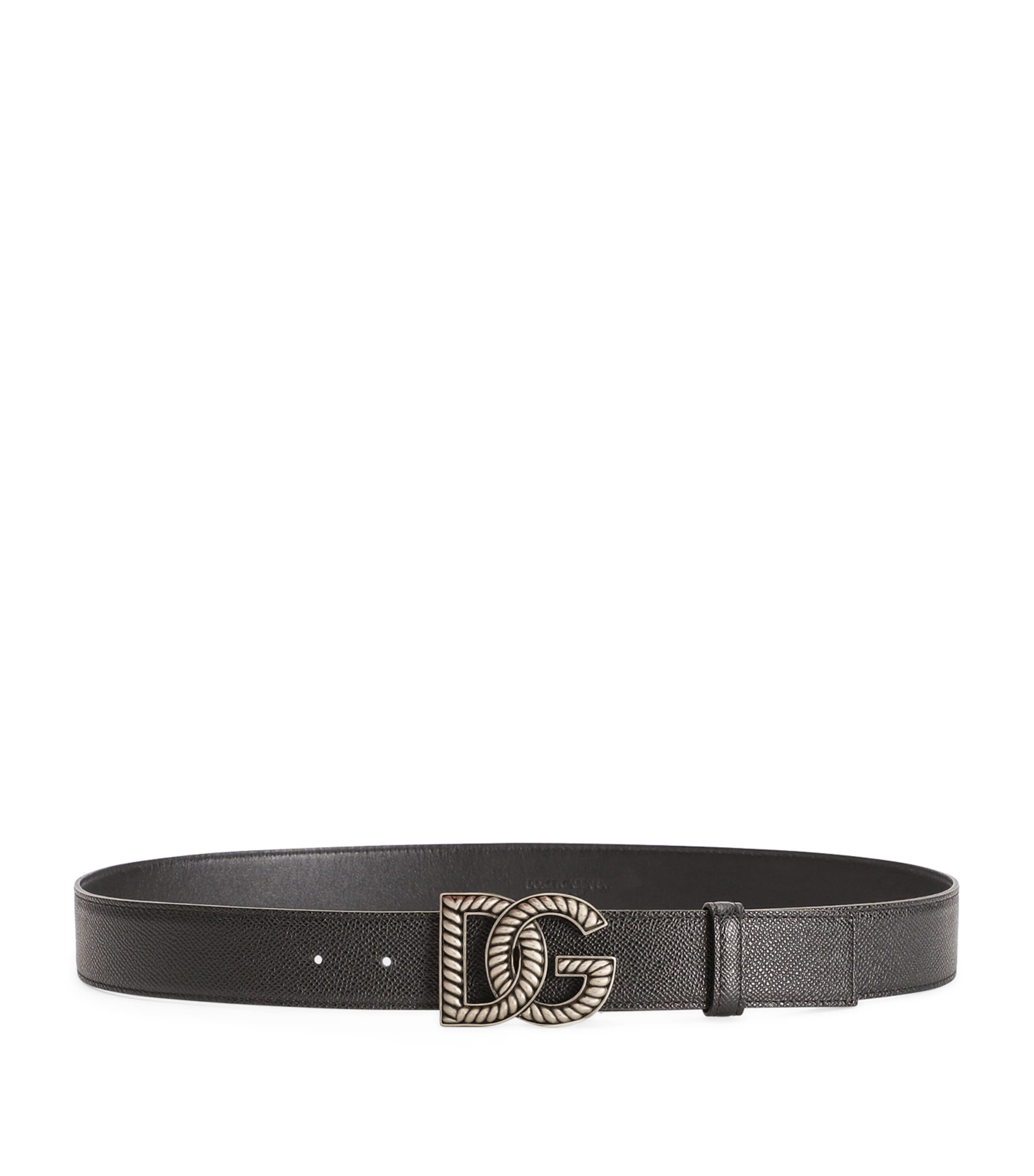 Calfskin Logo Belt