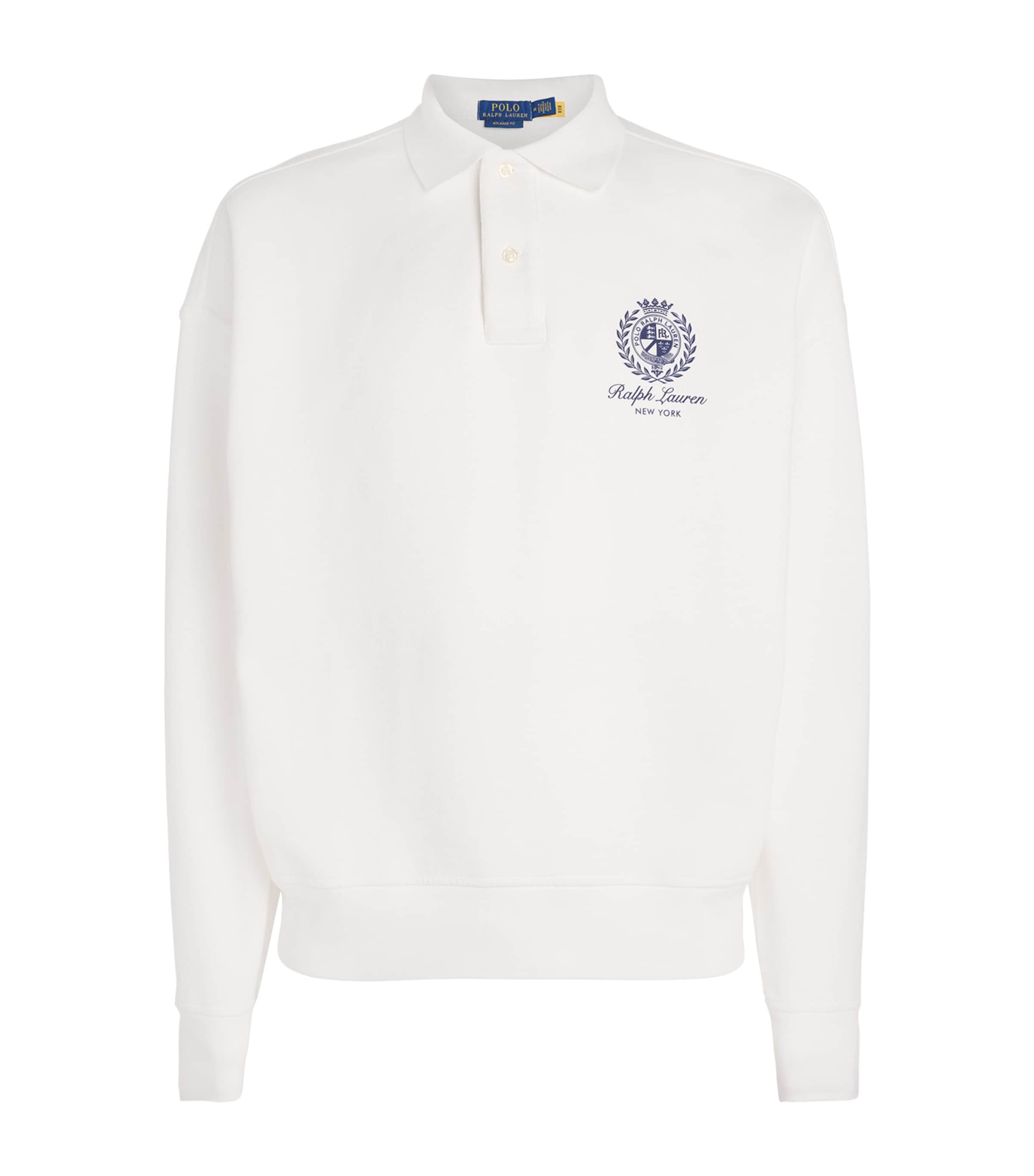 Emblem Collared Sweatshirt
