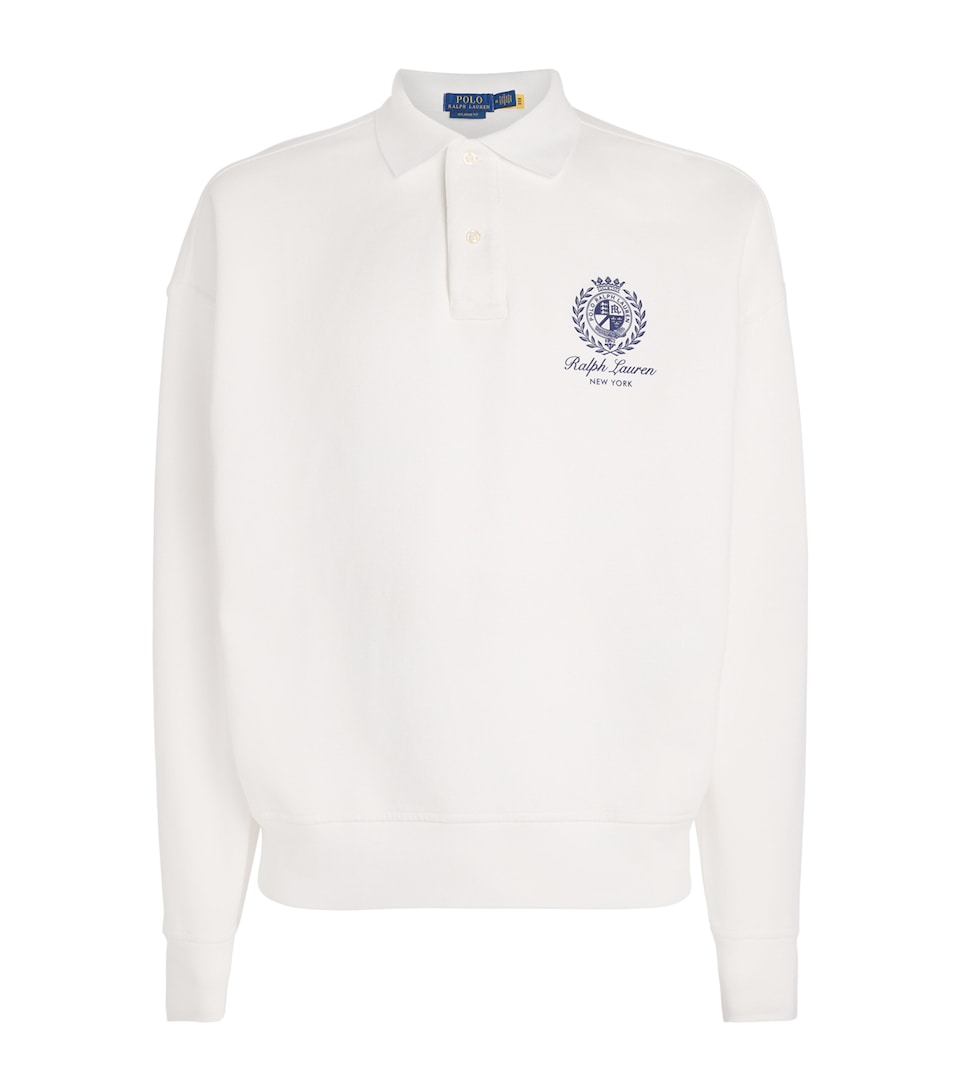 Emblem Collared Sweatshirt