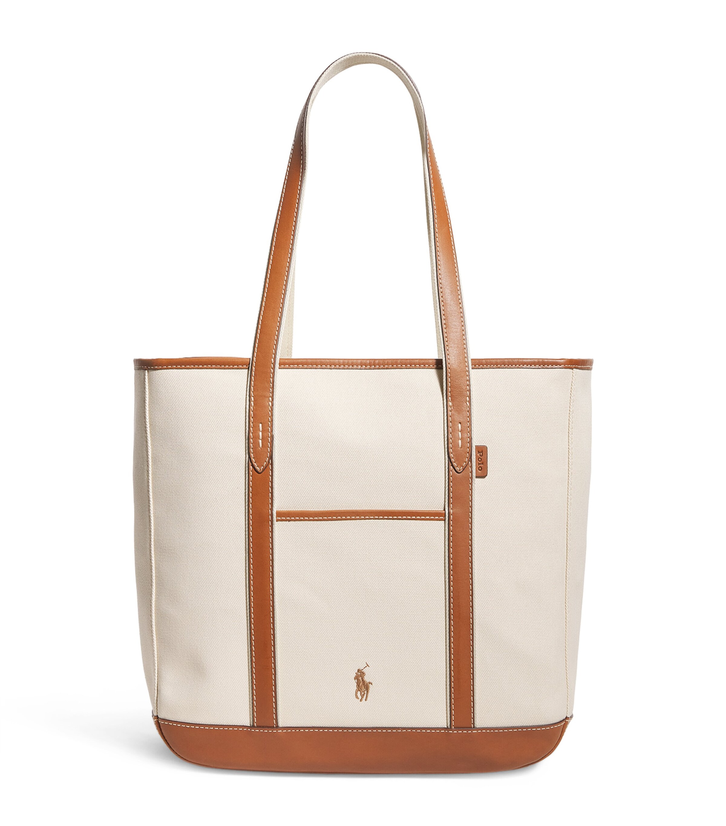 Medium Canvas Polo Pony Tote Bag