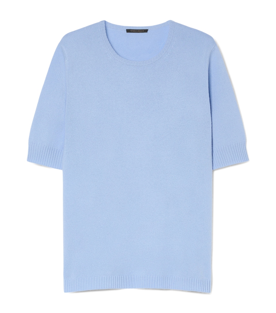 Cashmere Short-Sleeve Sweater